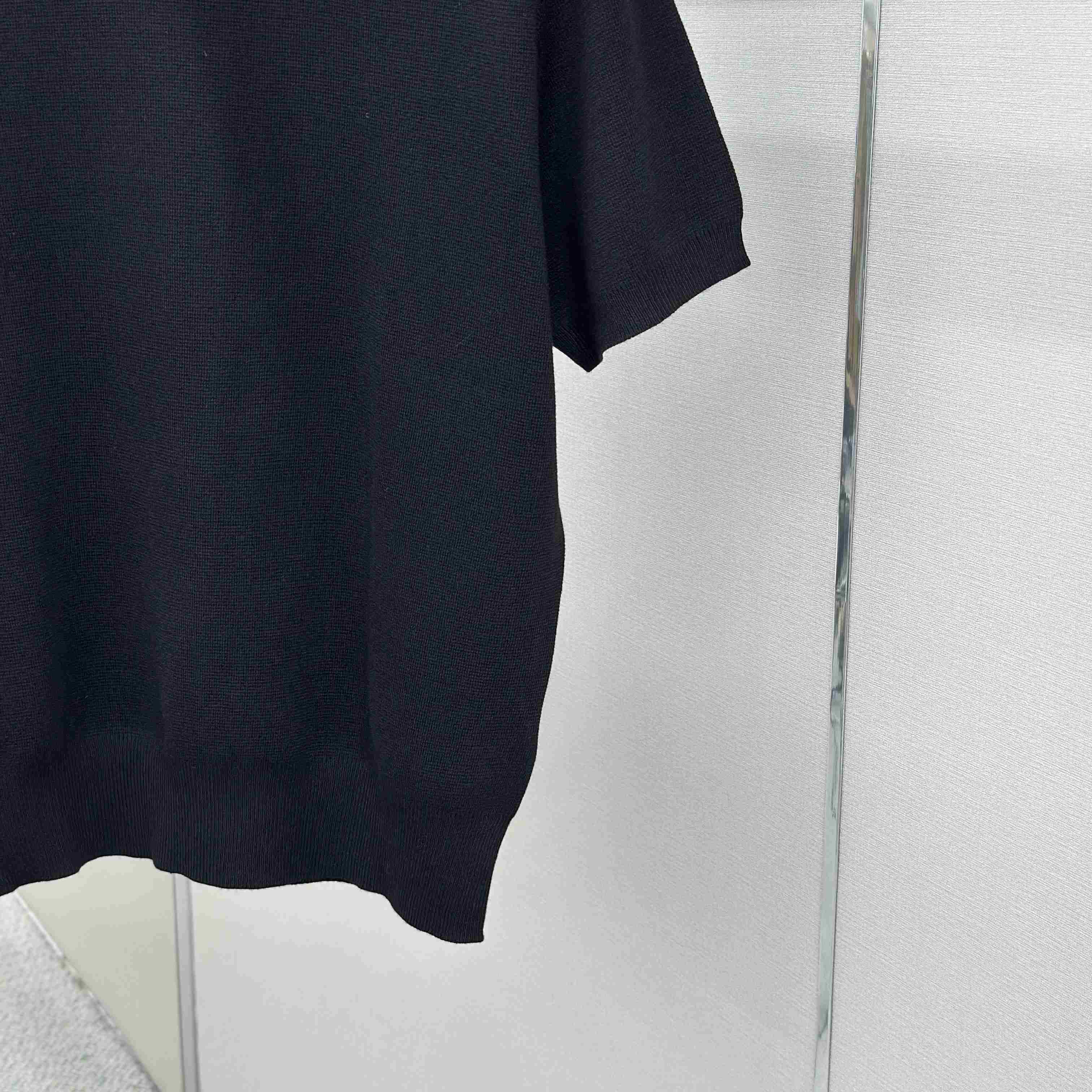 Gucci Silk Cotton Knit T-shirt With Intarsia - DesignerGu