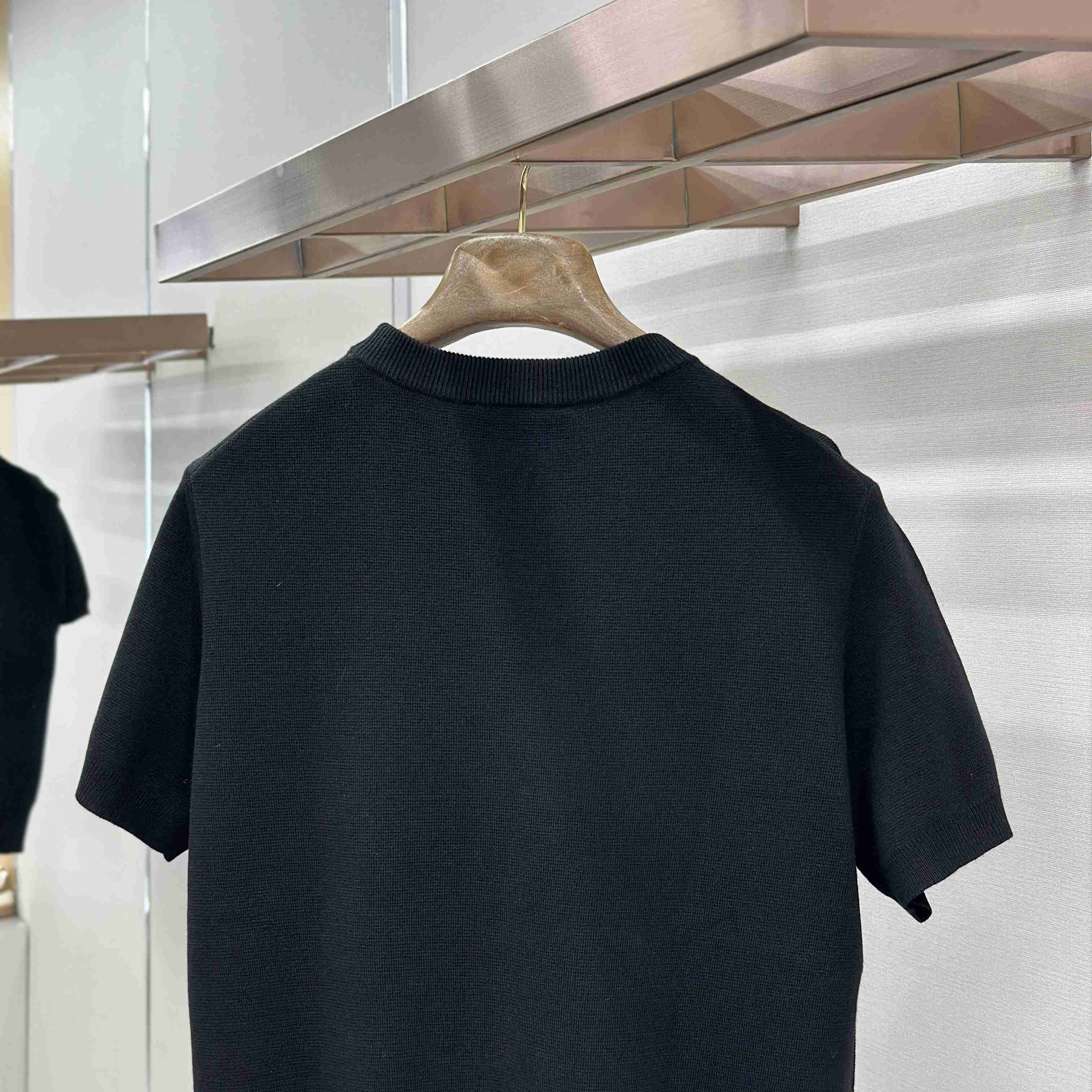 Gucci Silk Cotton Knit T-shirt With Intarsia - DesignerGu
