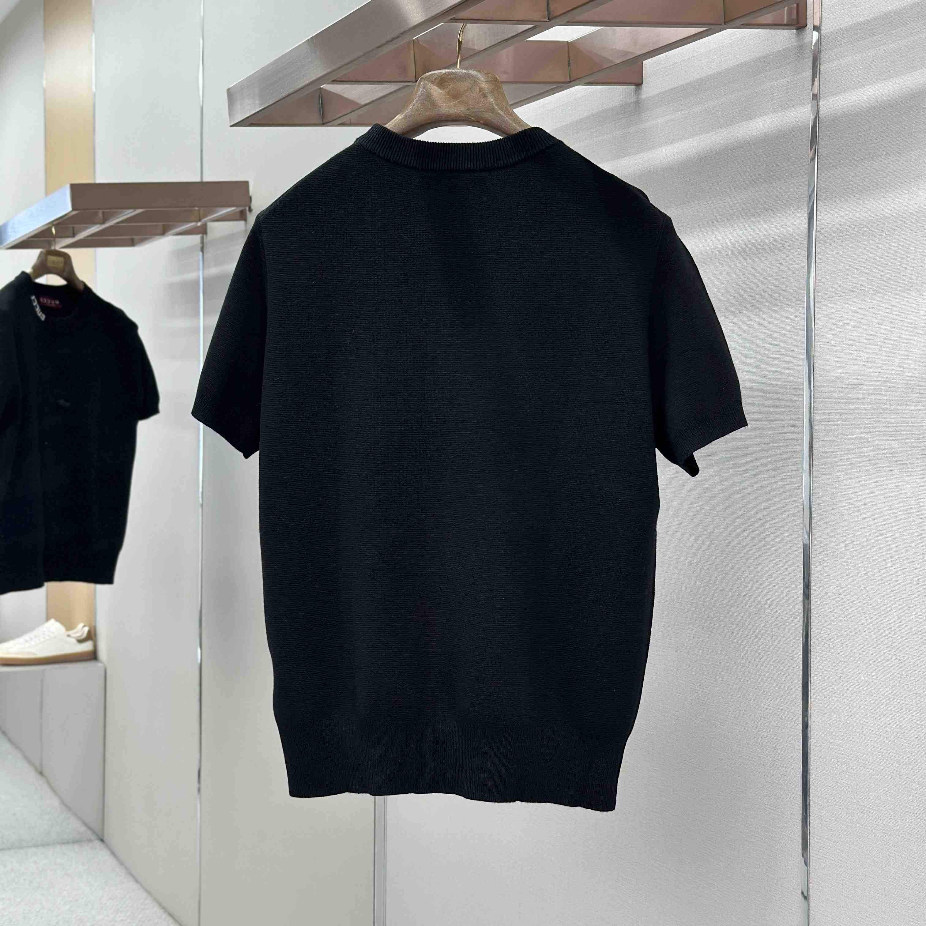 Gucci Silk Cotton Knit T-shirt With Intarsia - DesignerGu