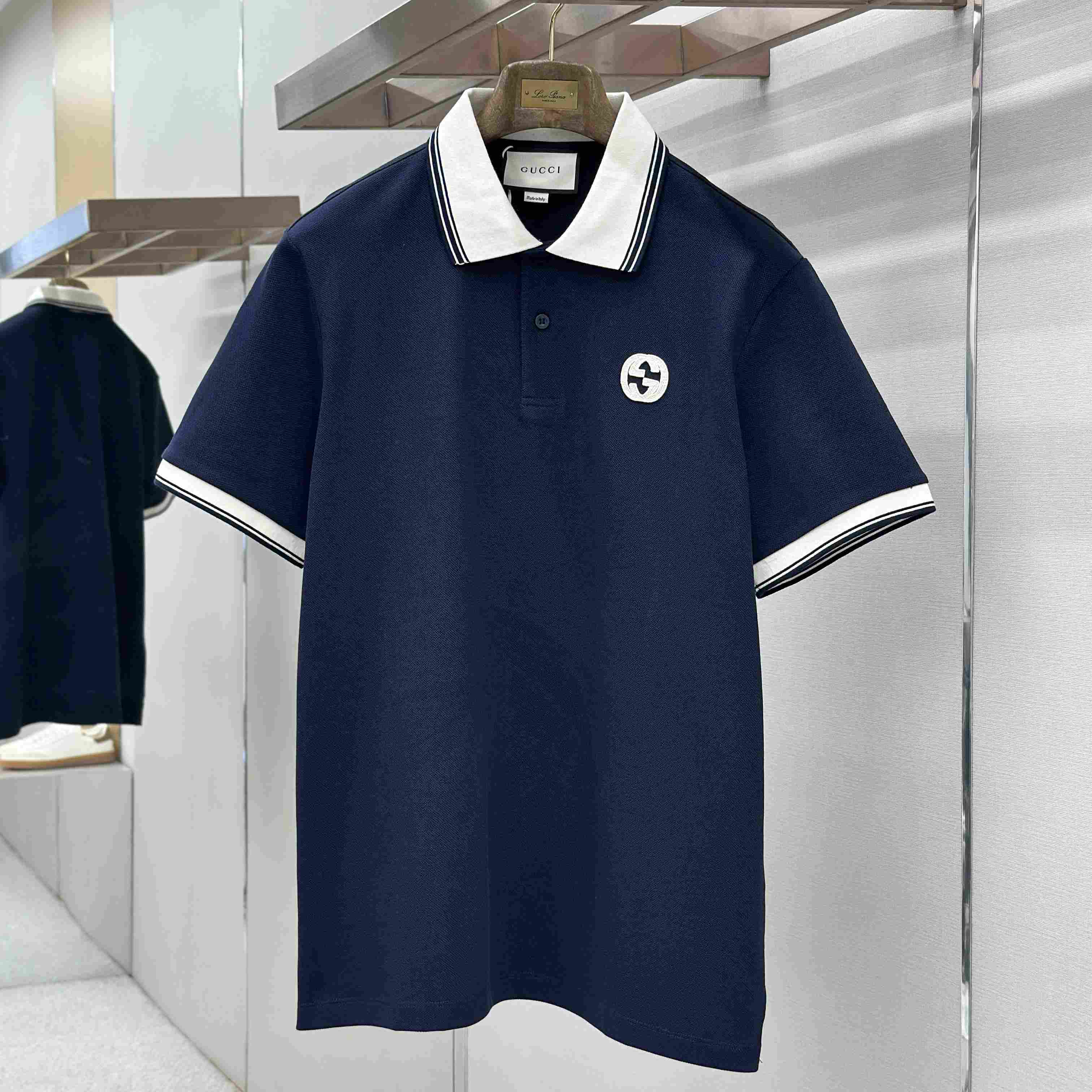 Gucci Interlocking G Piqué Polo Shirt - DesignerGu