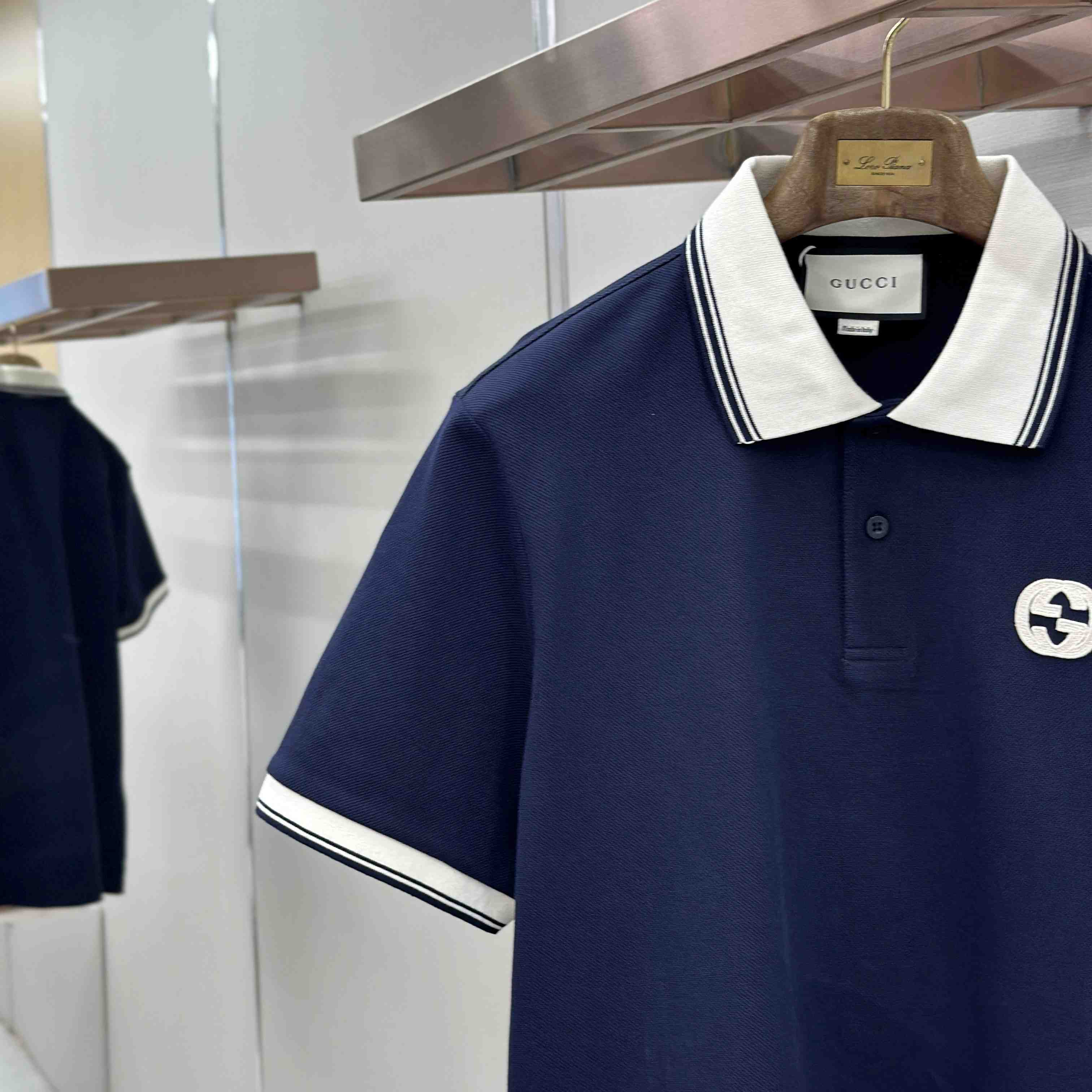 Gucci Interlocking G Piqué Polo Shirt - DesignerGu