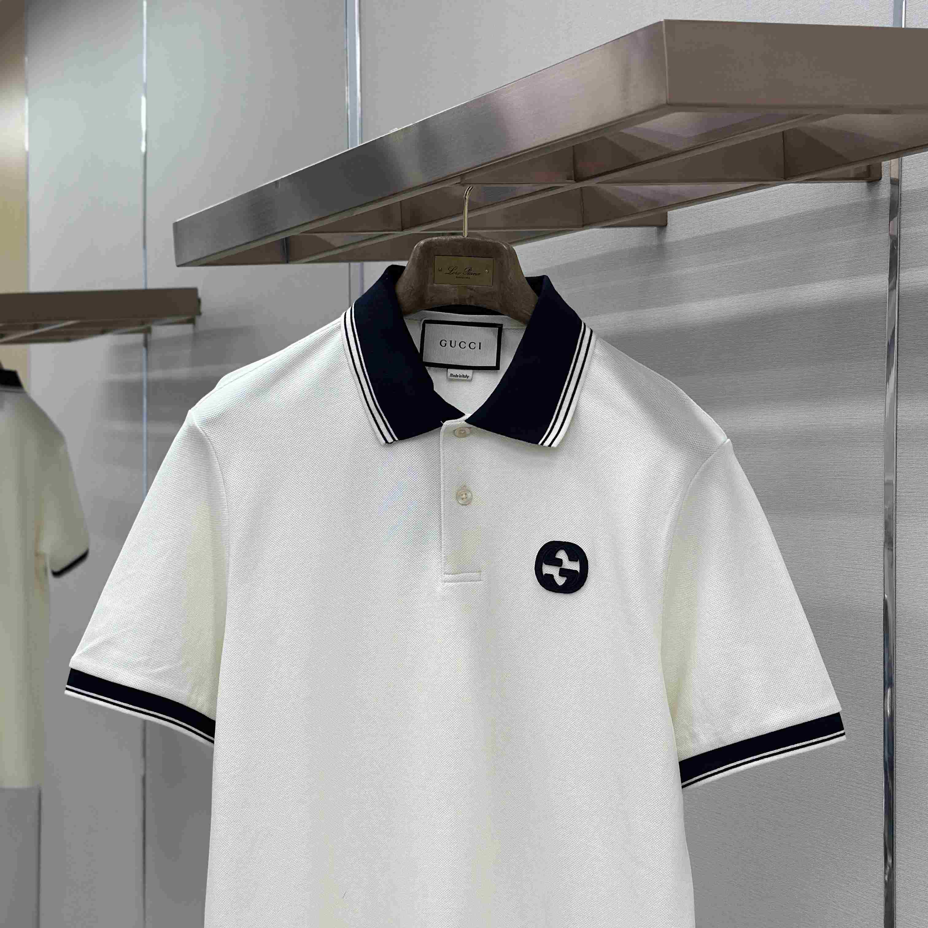 Gucci Interlocking G Piqué Polo Shirt - DesignerGu