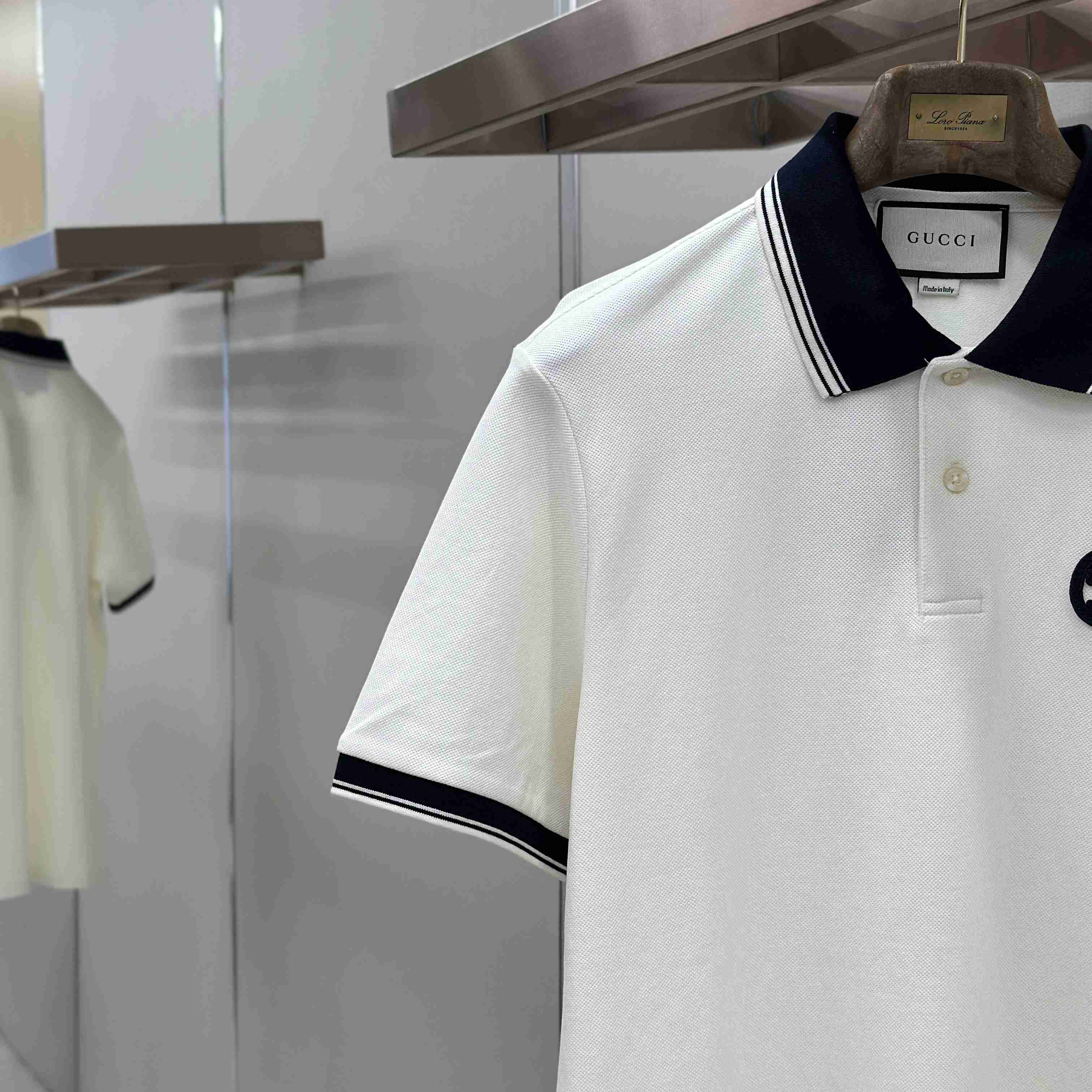 Gucci Interlocking G Piqué Polo Shirt - DesignerGu