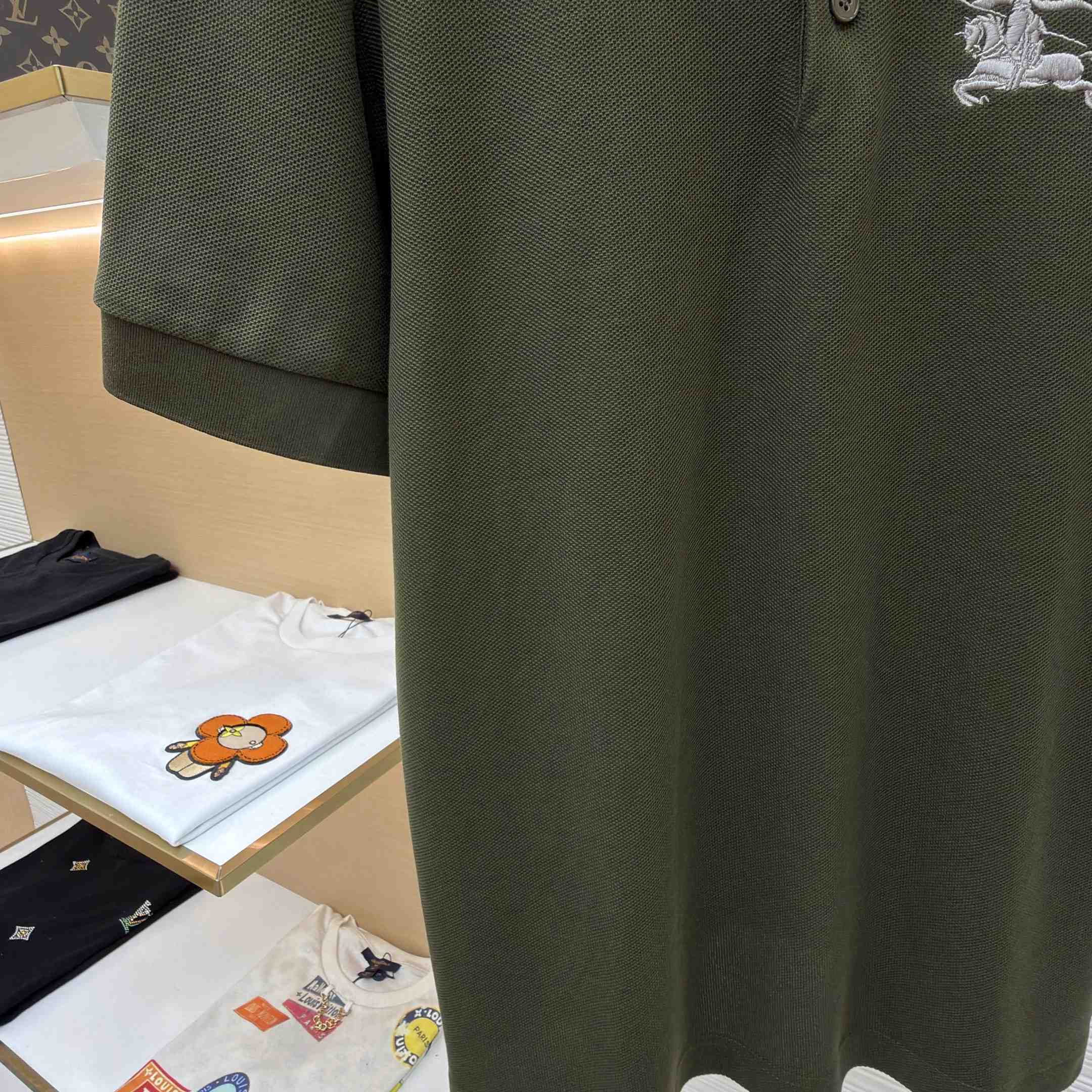 Burberry Knight Cotton Polo Shirt - DesignerGu