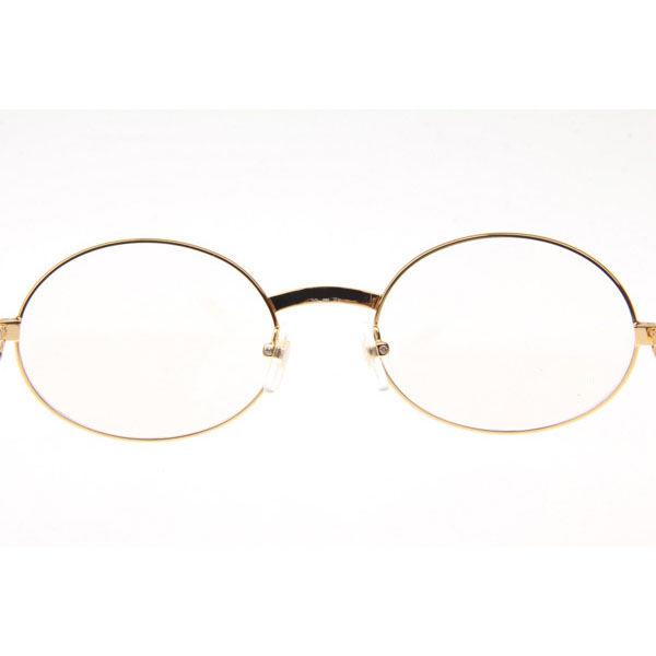 Cartier CT 7550178 Wood Eyeglasses In Gold  - DesignerGu