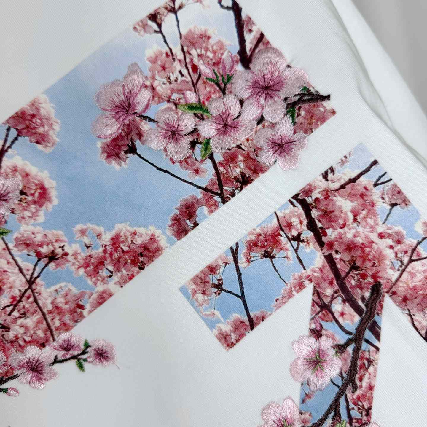 Off-White Embroidered Cherry Blossom Arrow Logo T-Shirt 'White' - DesignerGu
