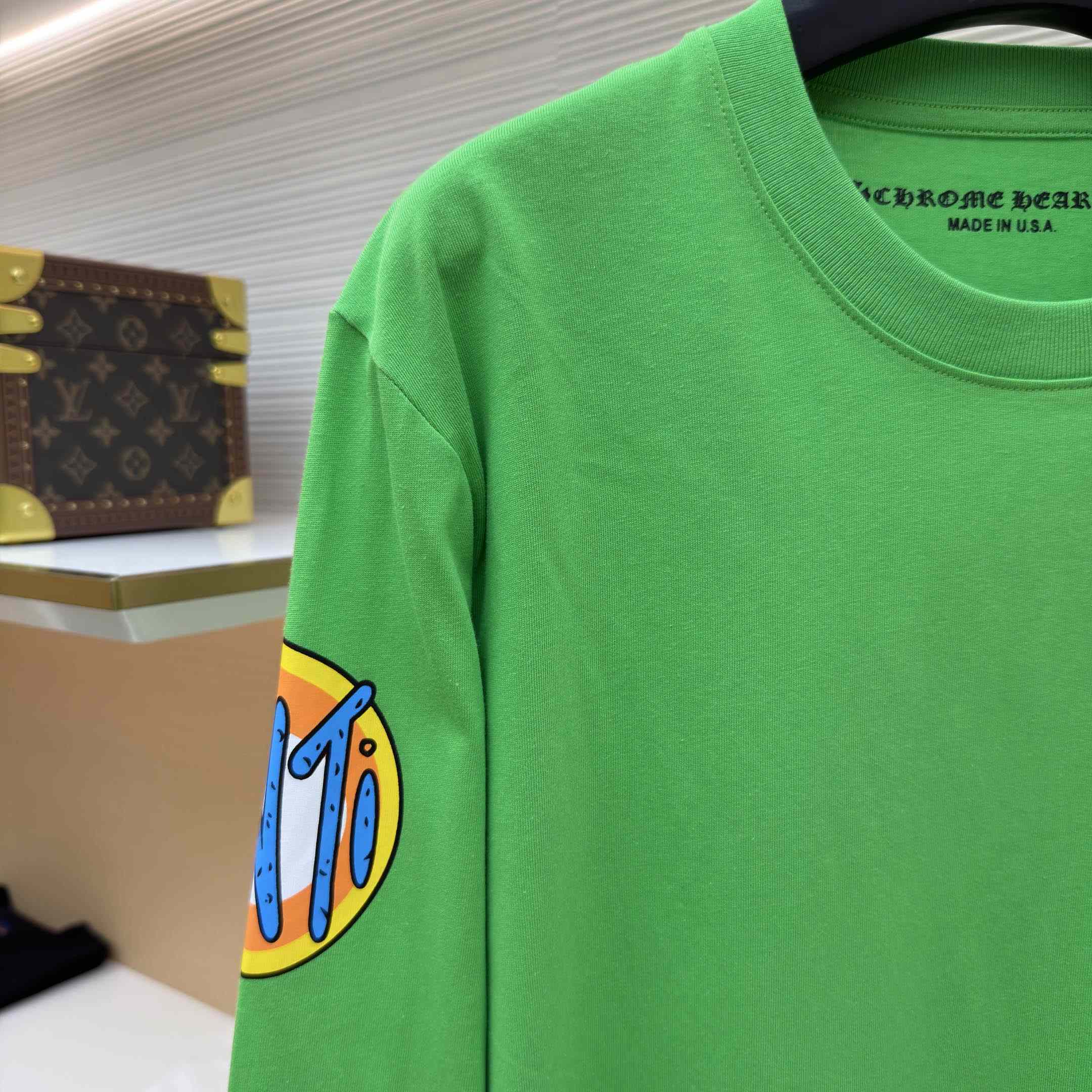 Chrome Hearts x Matty Boy Sex Records Long-Sleeve T-Shirt 'Green' - DesignerGu
