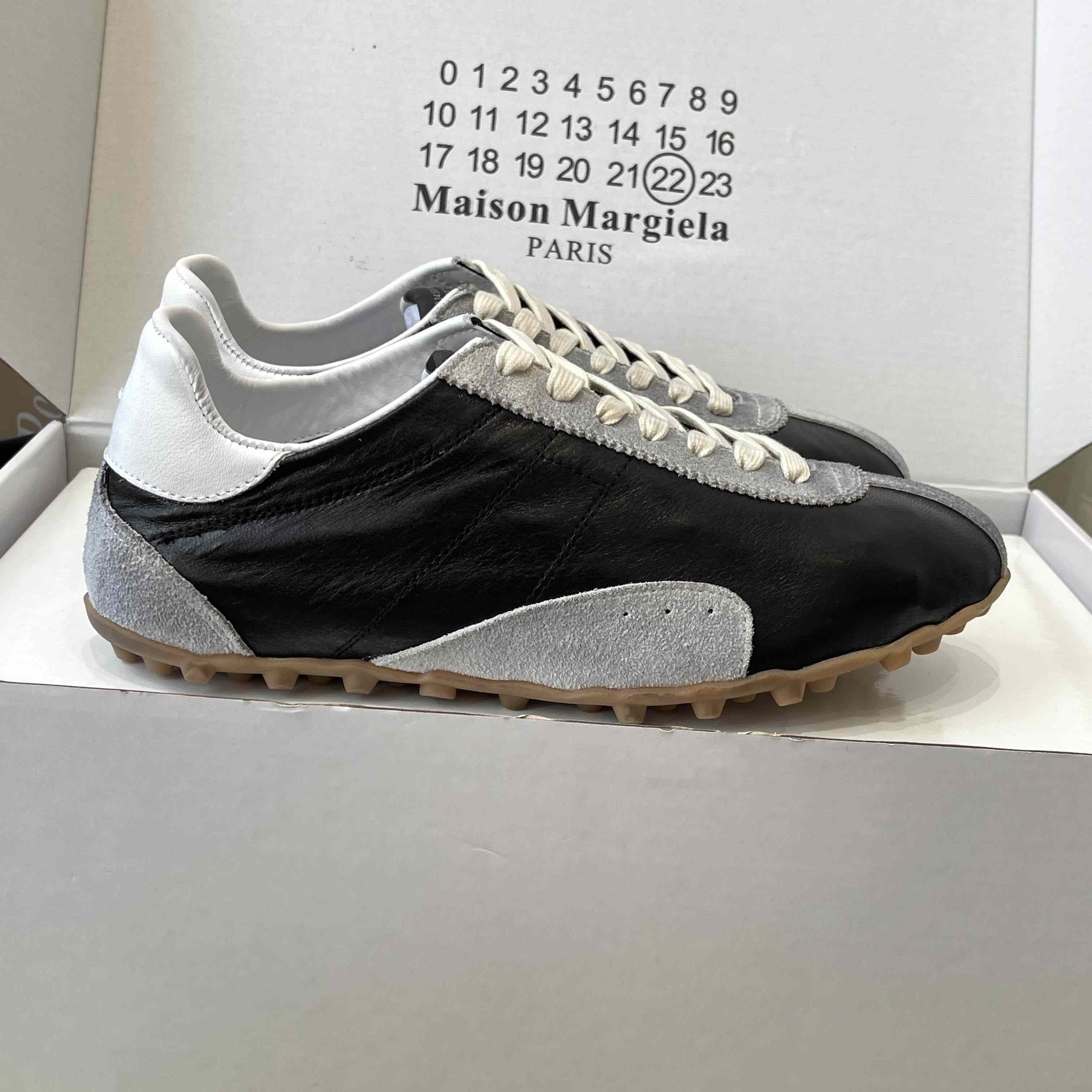 Maison Margiela Black Sprinters Sneakers - DesignerGu