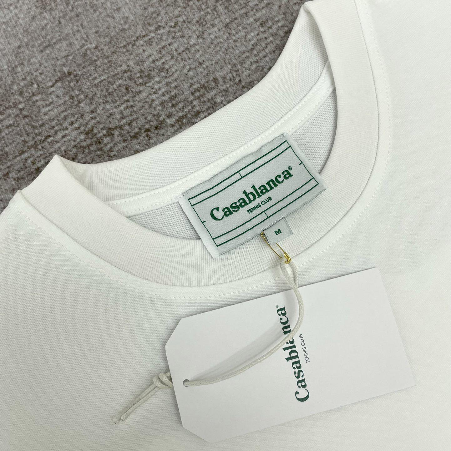 Casablanca Radiating Orange Printed Tee 'White' C494 - DesignerGu