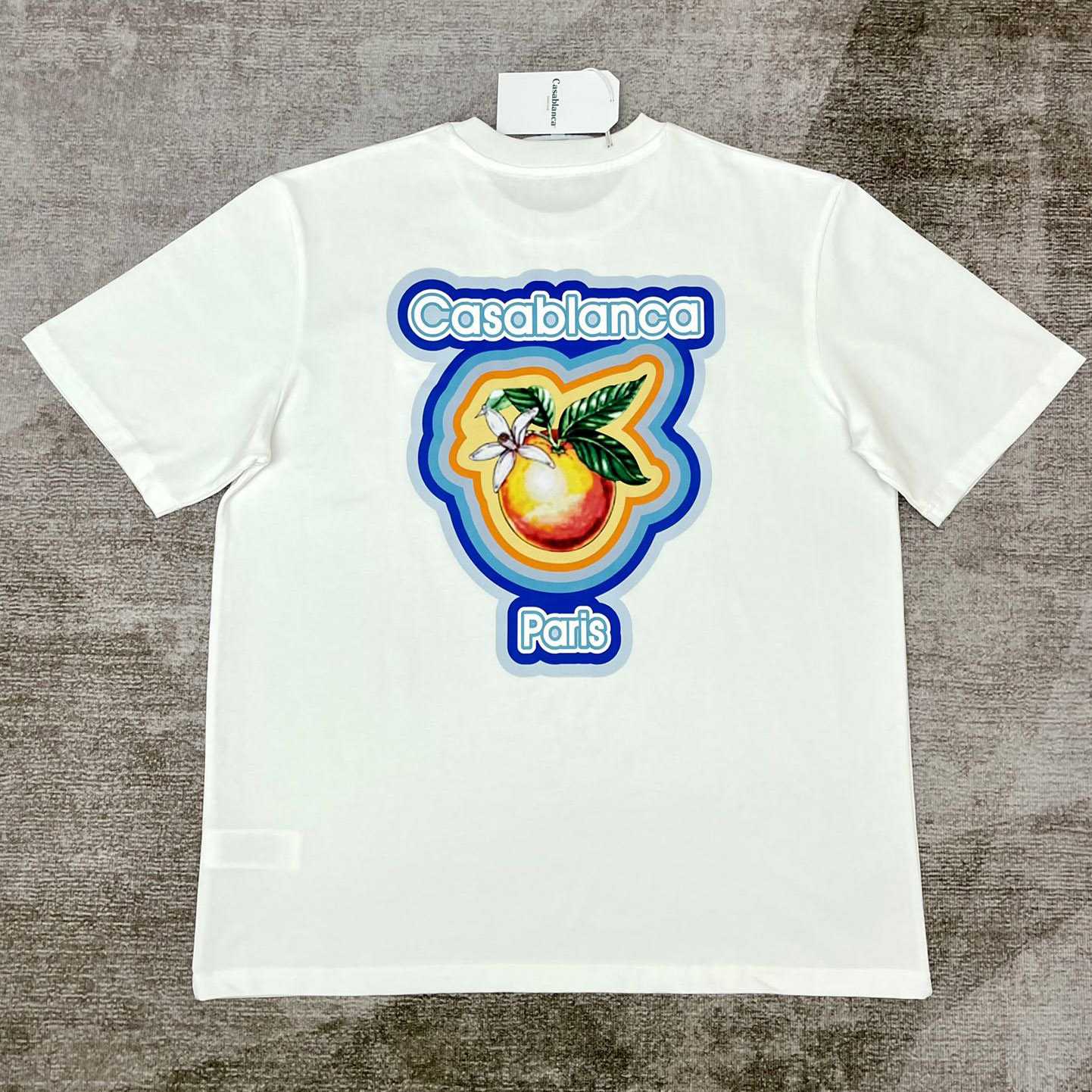 Casablanca Radiating Orange Printed Tee 'White' C494 - DesignerGu