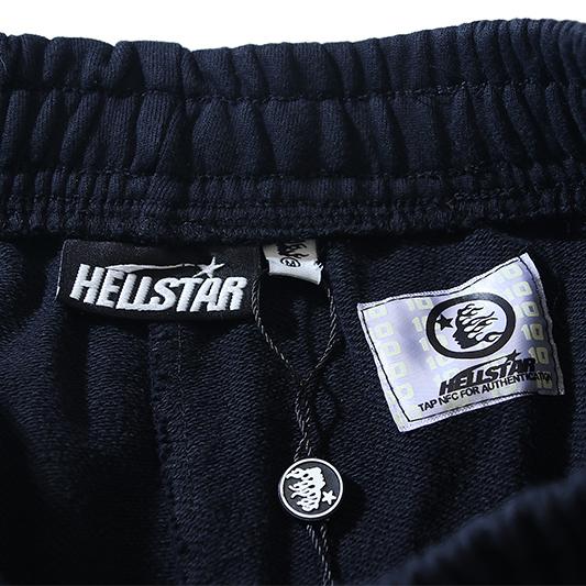 Hellstar Graphic Print Cotton Shorts - DesignerGu