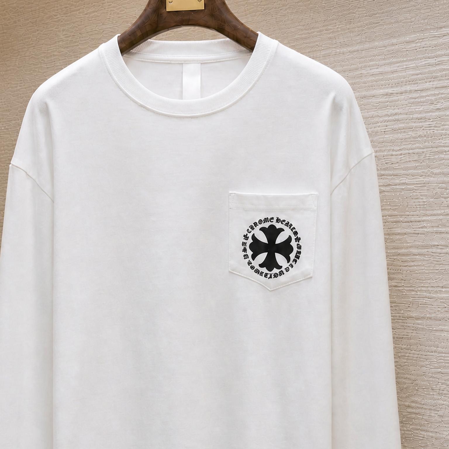 Chrome Hearts Pattern Cross Flower Circle Sanskrit Long Sleeve - DesignerGu