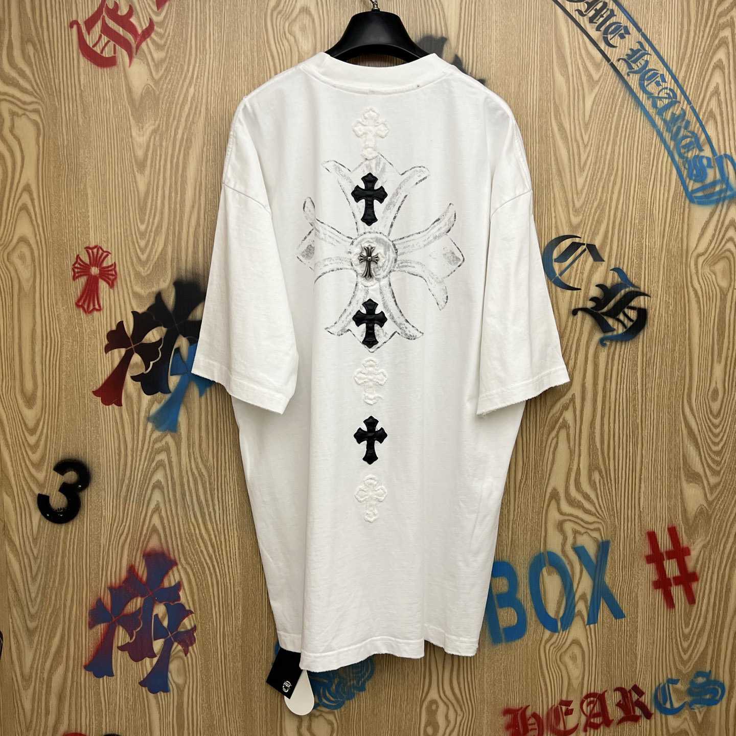 Chrome Hearts Cross Patch T-shirt 'White' - DesignerGu