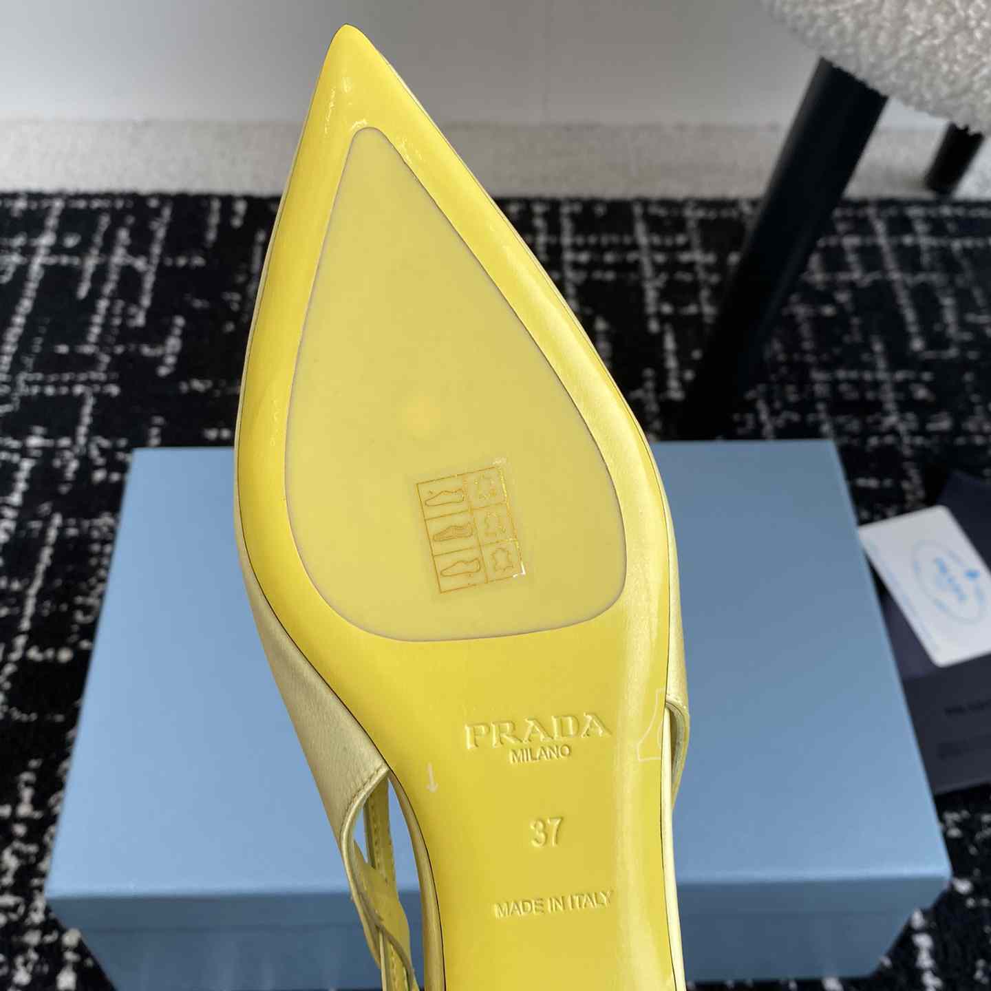 Prada Satin Crystal Embellishments Ballet Flats - DesignerGu