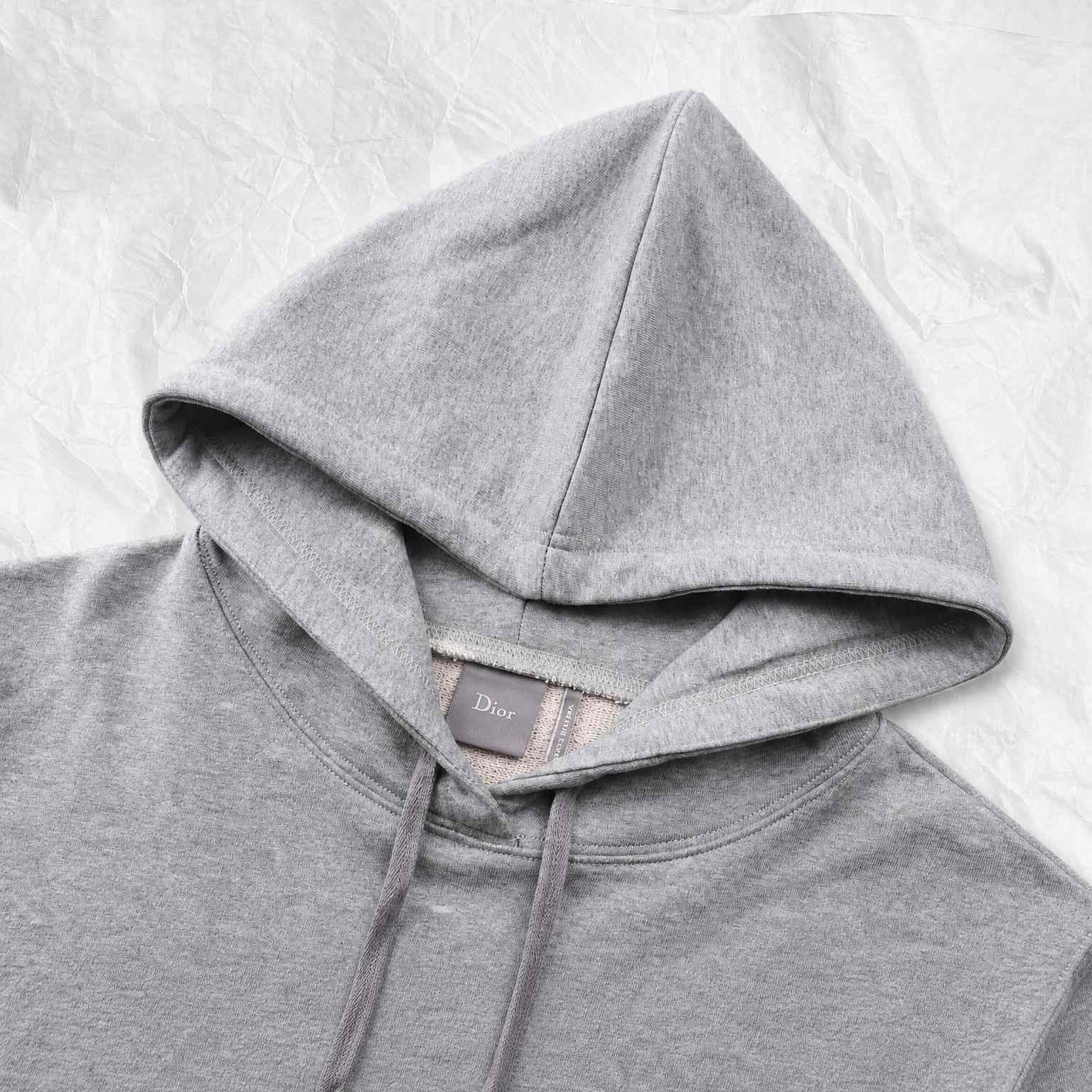 Dior Hooded Sweatshirt with Dior Blason Embroidery, Relaxed Fit - DesignerGu