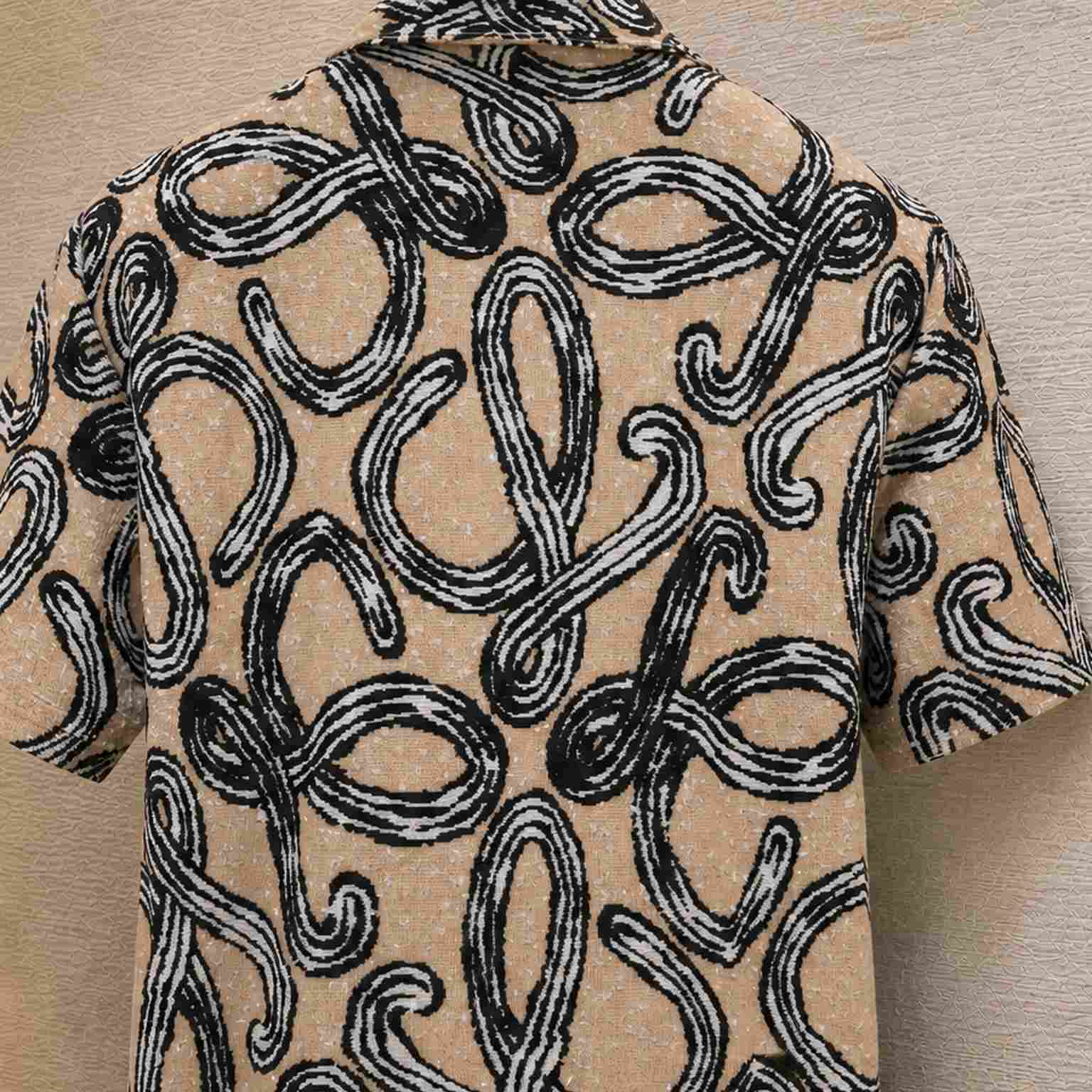 Loewe Short Sleeve Shirt In Terry Cotton Jacquard - DesignerGu