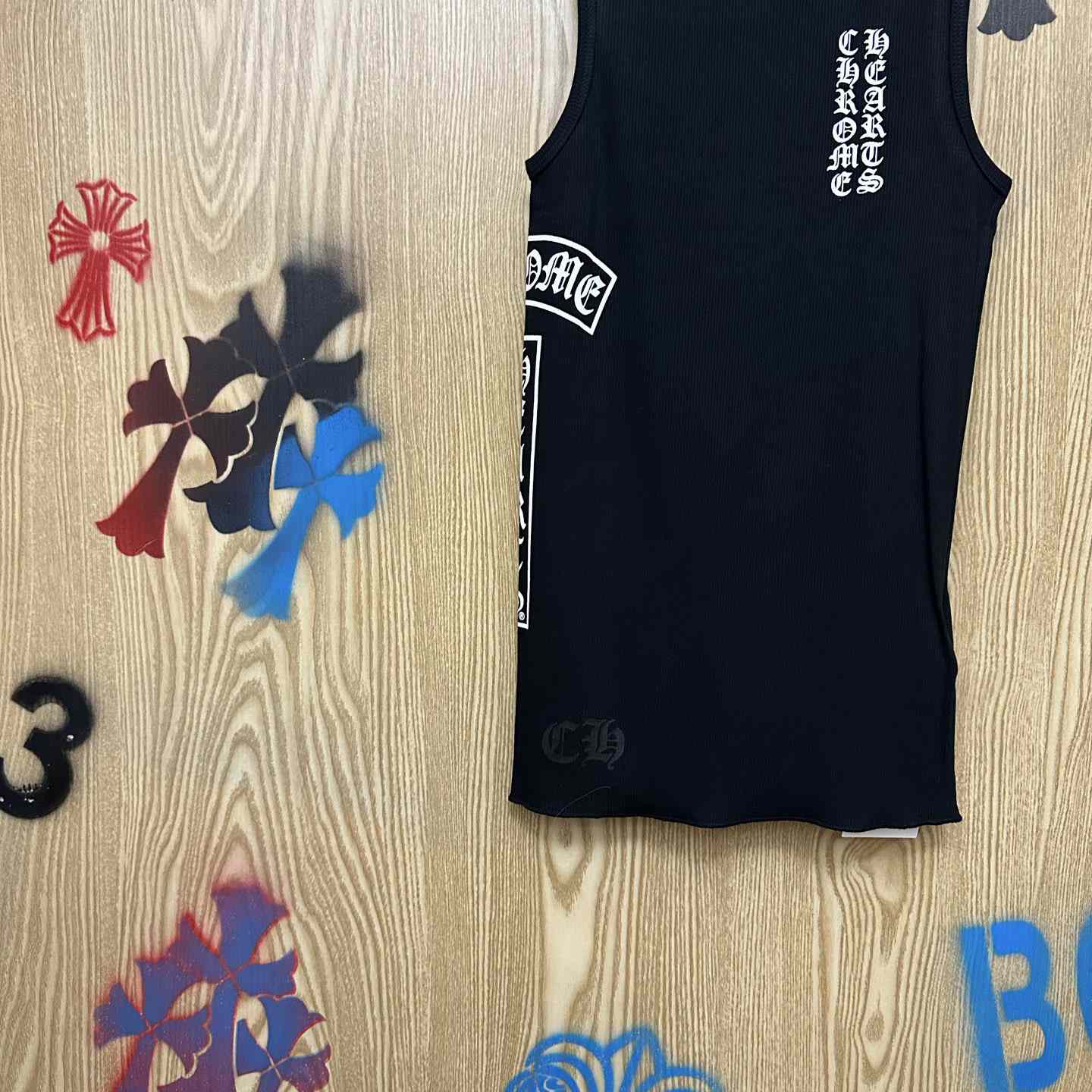 Chrome Hearts Eye Chart Logo Tank Top - DesignerGu