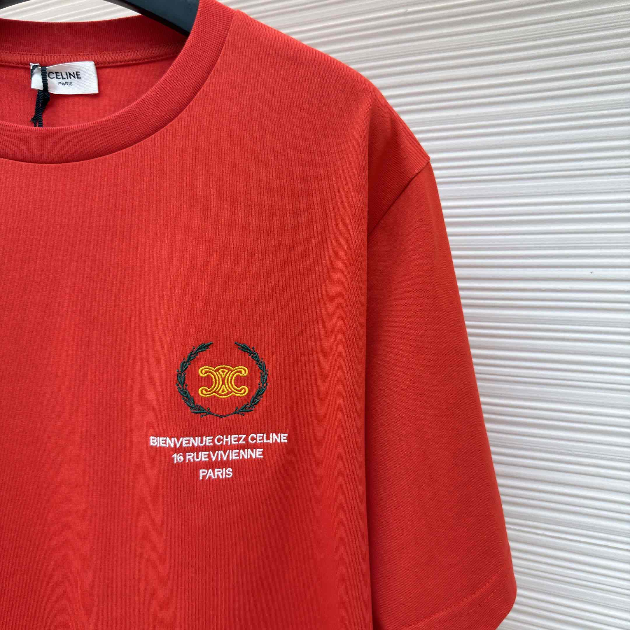 Celine T-shirt IN Cotton Jersey - DesignerGu