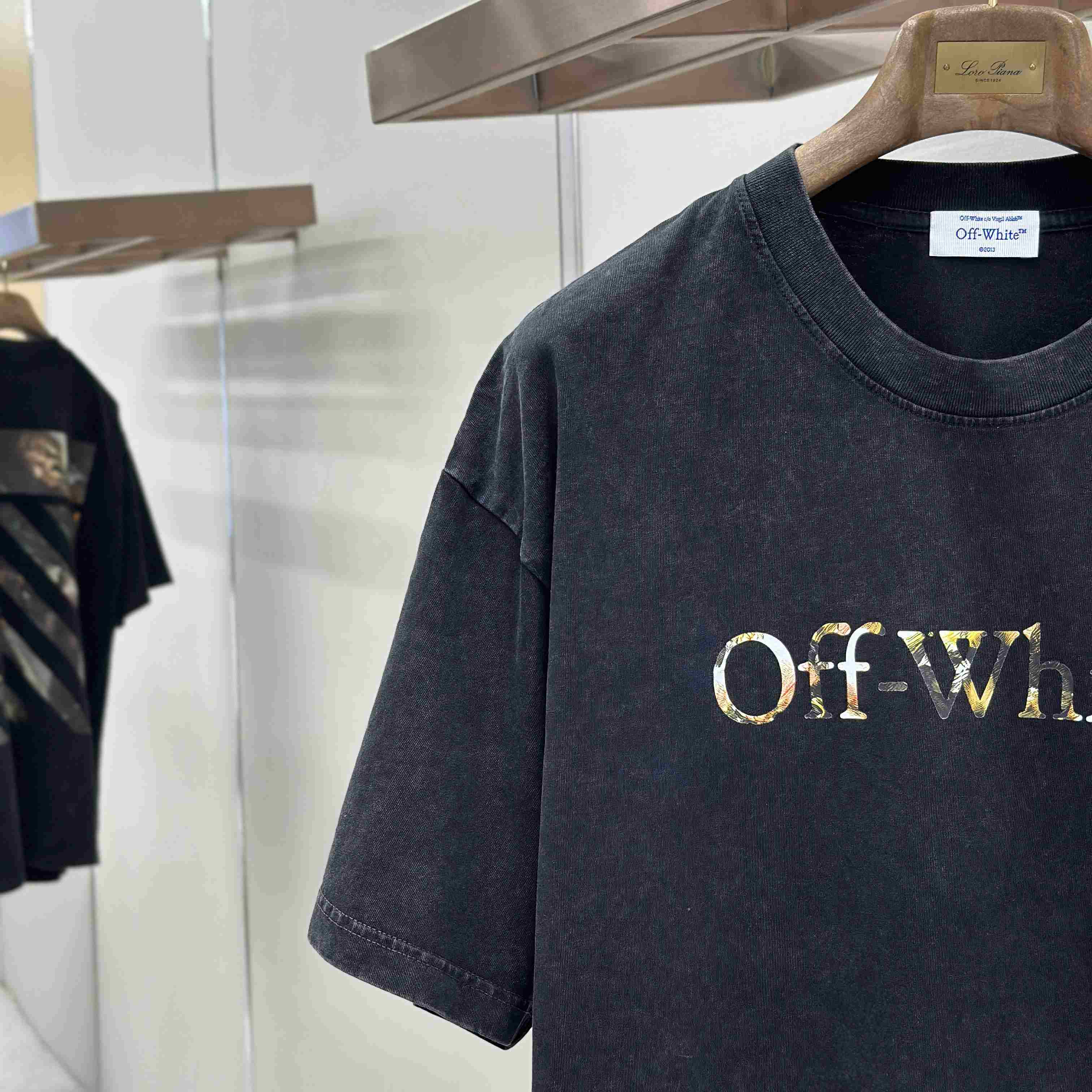 Off-White Art Print Twill T-Shirt - DesignerGu
