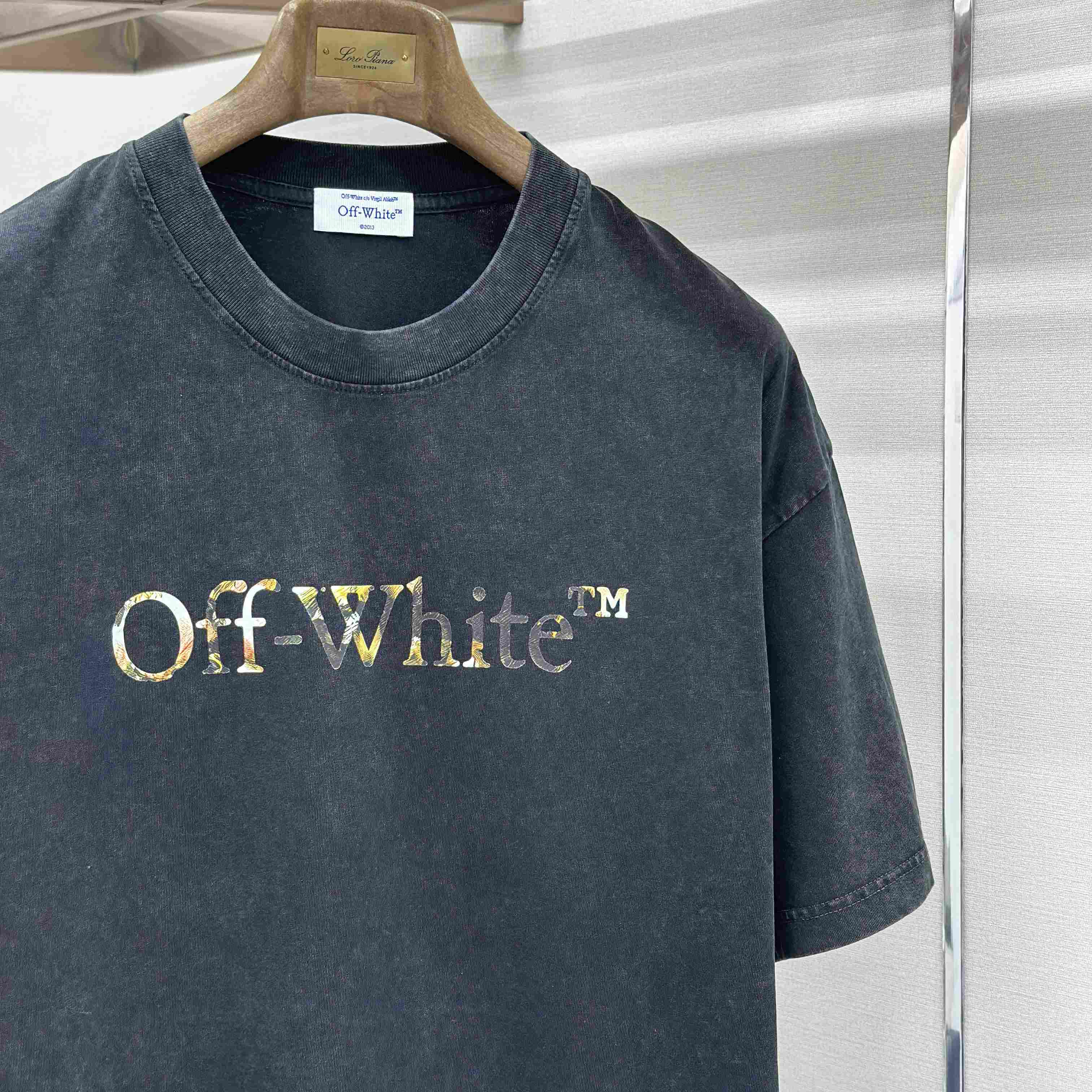 Off-White Art Print Twill T-Shirt - DesignerGu