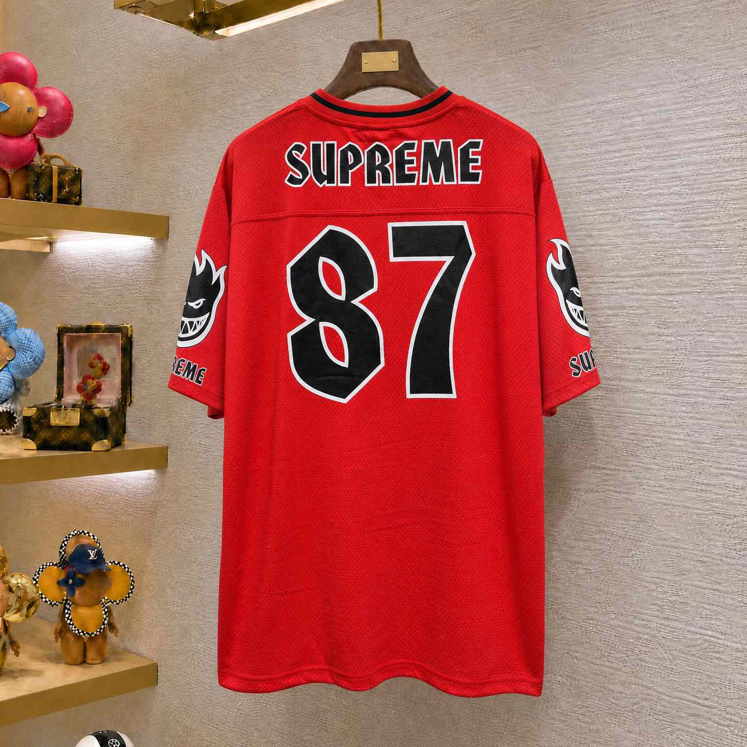 Supreme x Spitfire Jersey 'Red' - DesignerGu