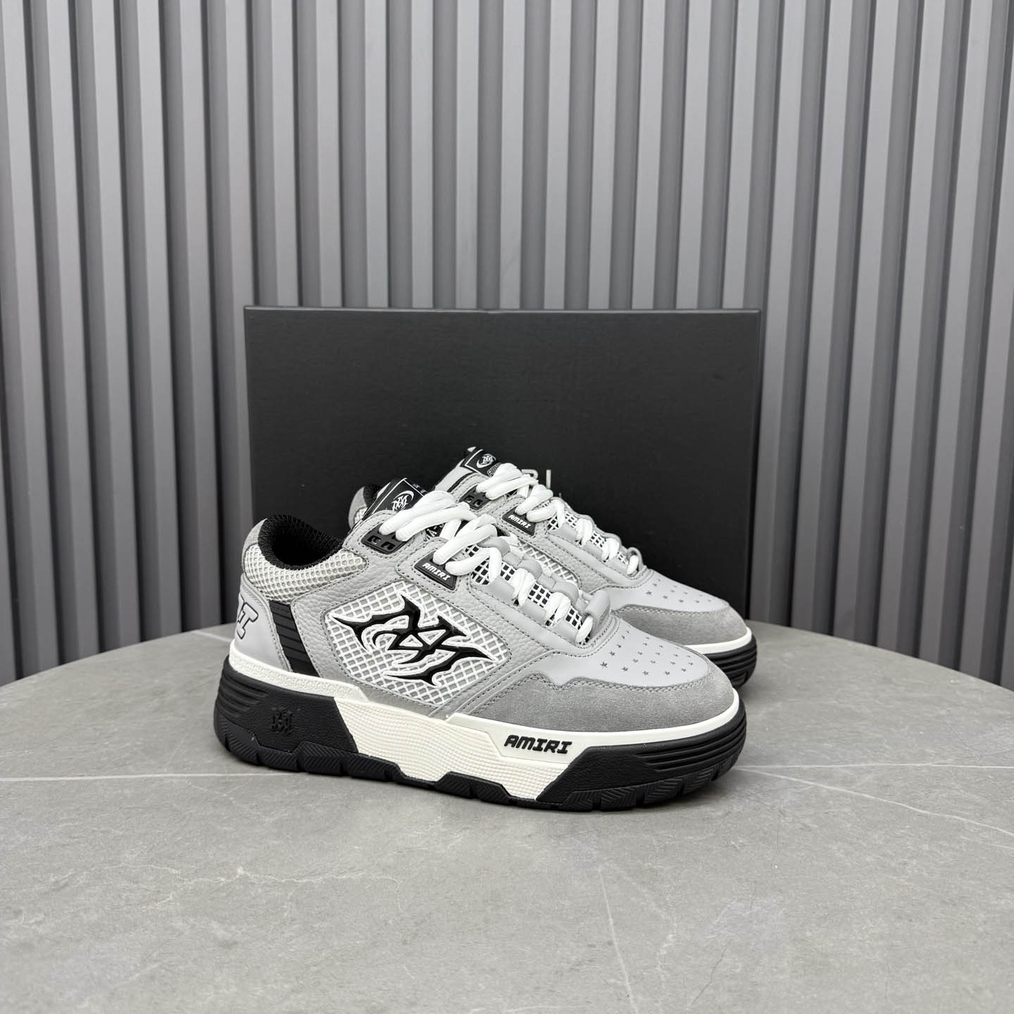 Amiri Gray MA-94 Sneakers - DesignerGu