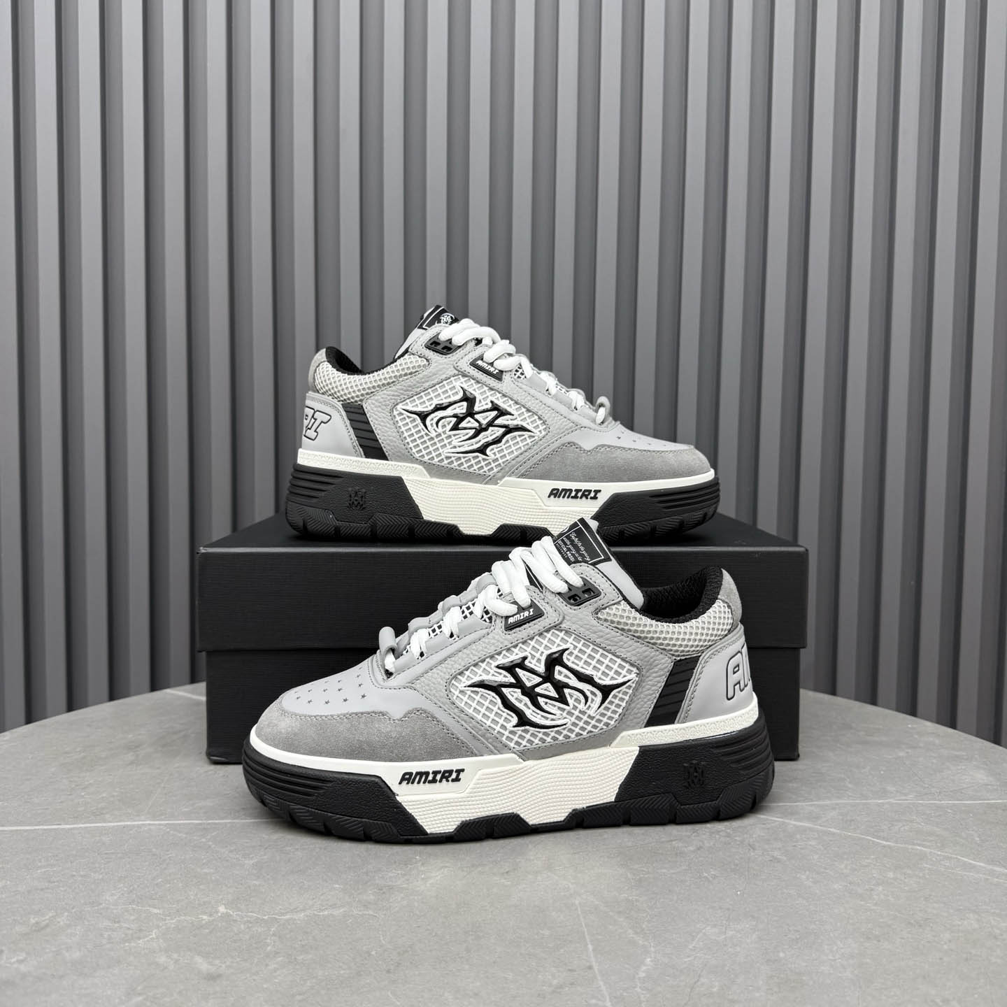 Amiri Gray MA-94 Sneakers - DesignerGu