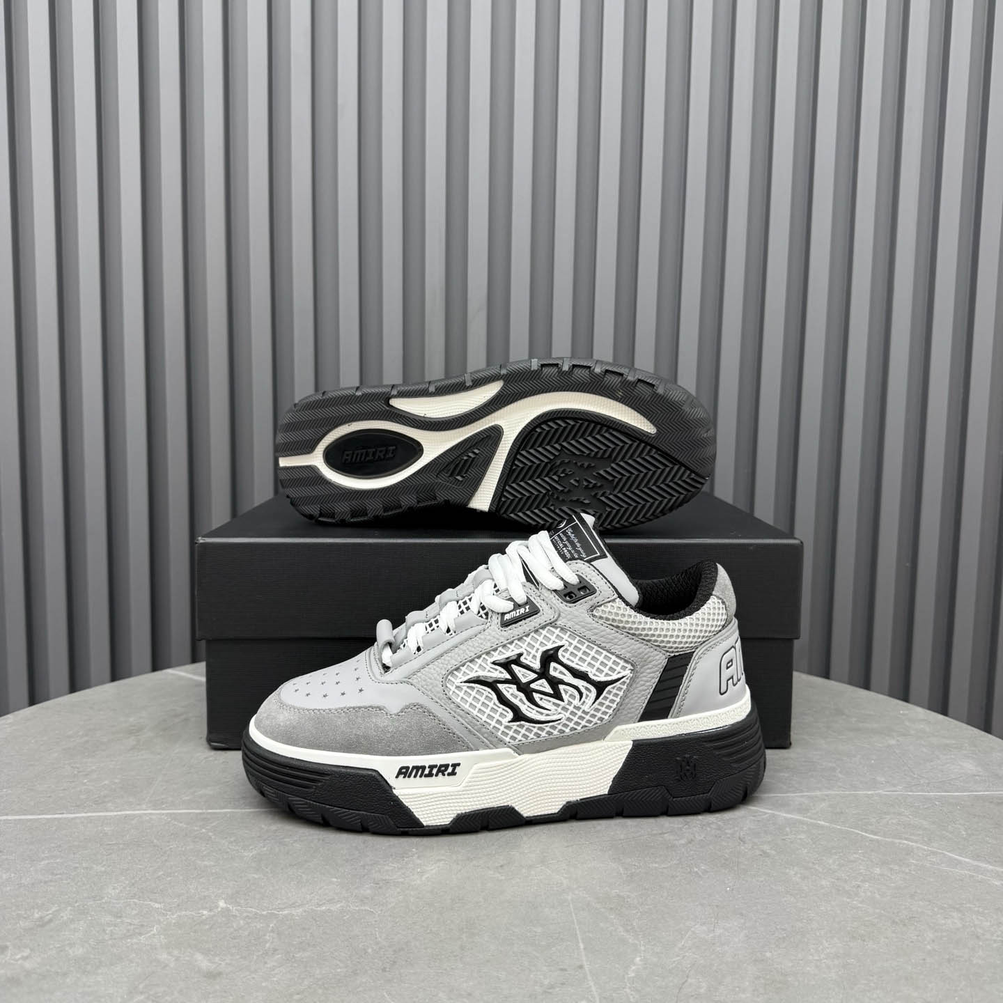Amiri Gray MA-94 Sneakers - DesignerGu