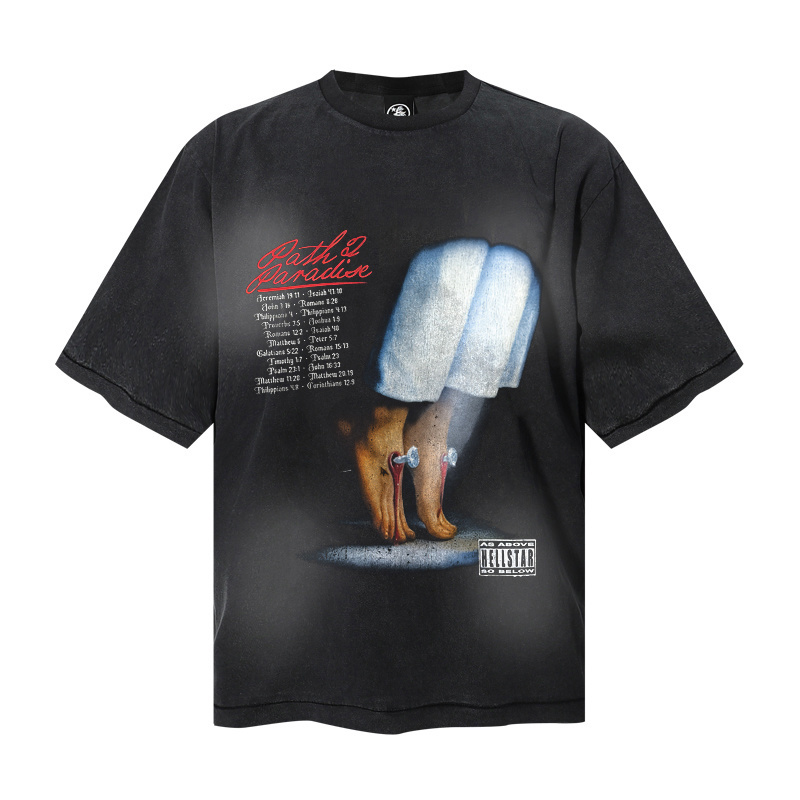 Hellstar Nailed Tour 96 T-Shirt - DesignerGu