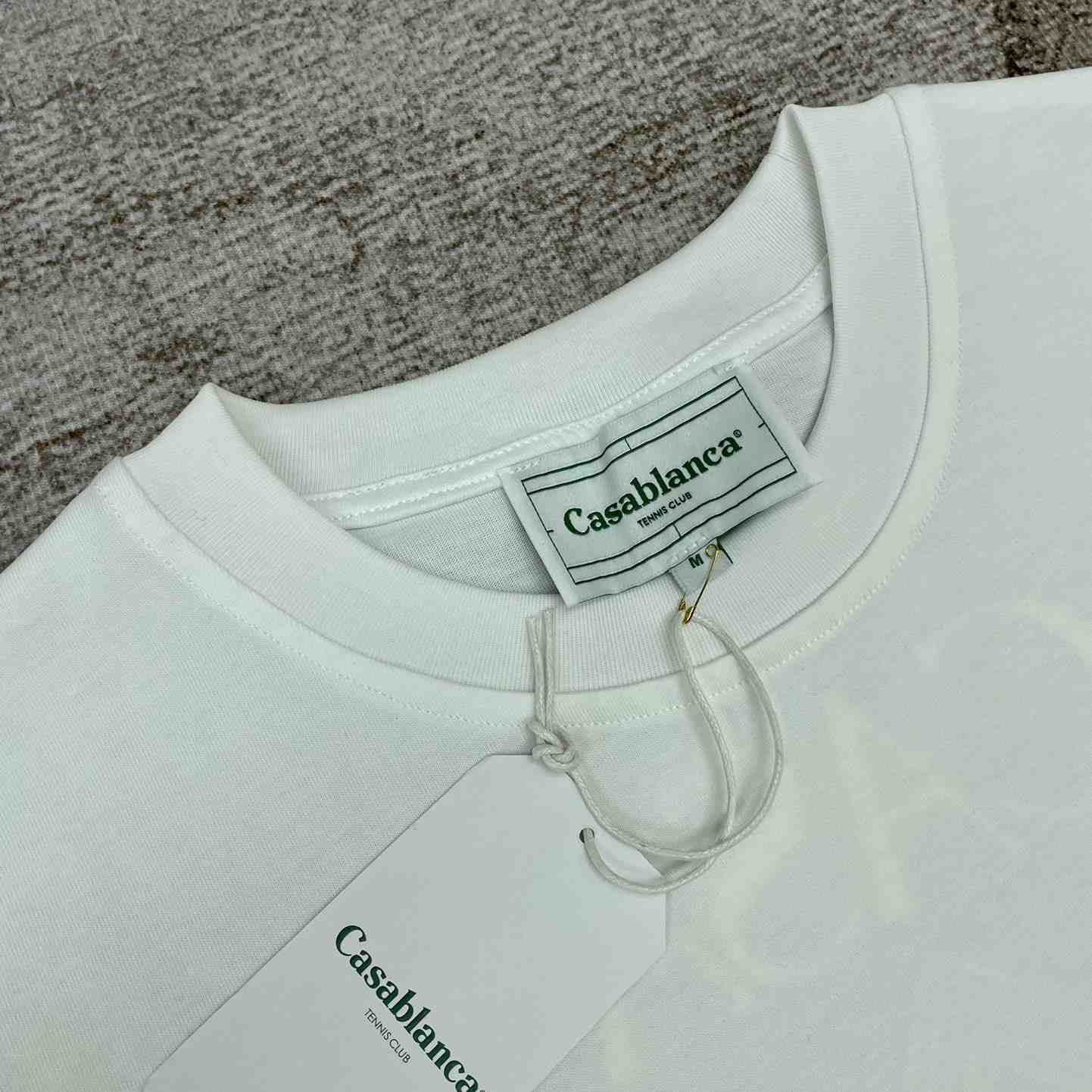 Casablanca White Championship Short Sleeve T‑Shirt CA5076 - DesignerGu