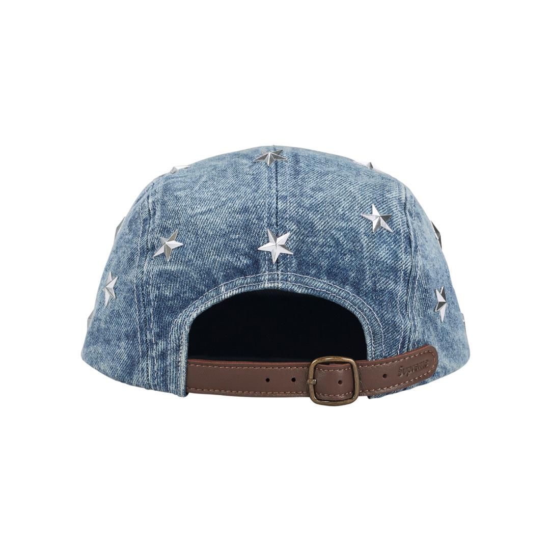 Supreme Stars Studded Denim Camp Cap 'Washed Indigo' - DesignerGu