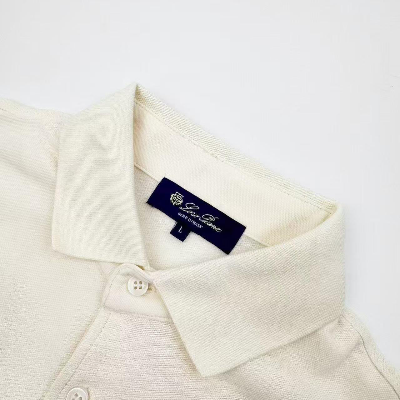 Loro Piana  Crew Neck Polo Shirt - DesignerGu