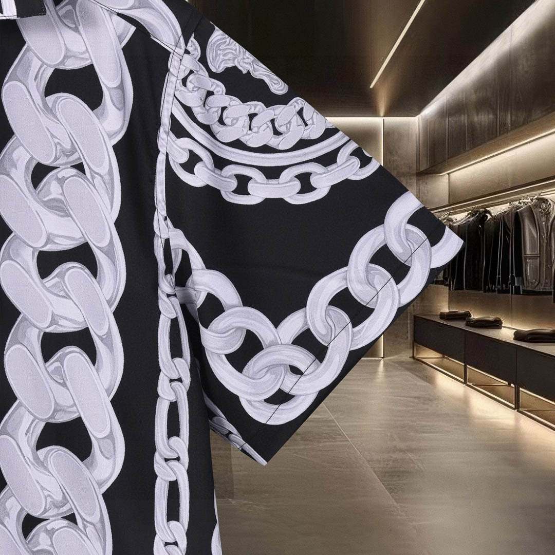 Versace Medusa Camp-Collar Printed Silk-Twill Shirt - DesignerGu