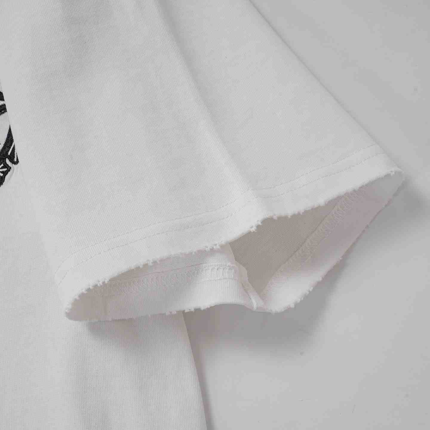 Chrome Hearts Cotton Cross Stitch T-Shirt 'White' - DesignerGu