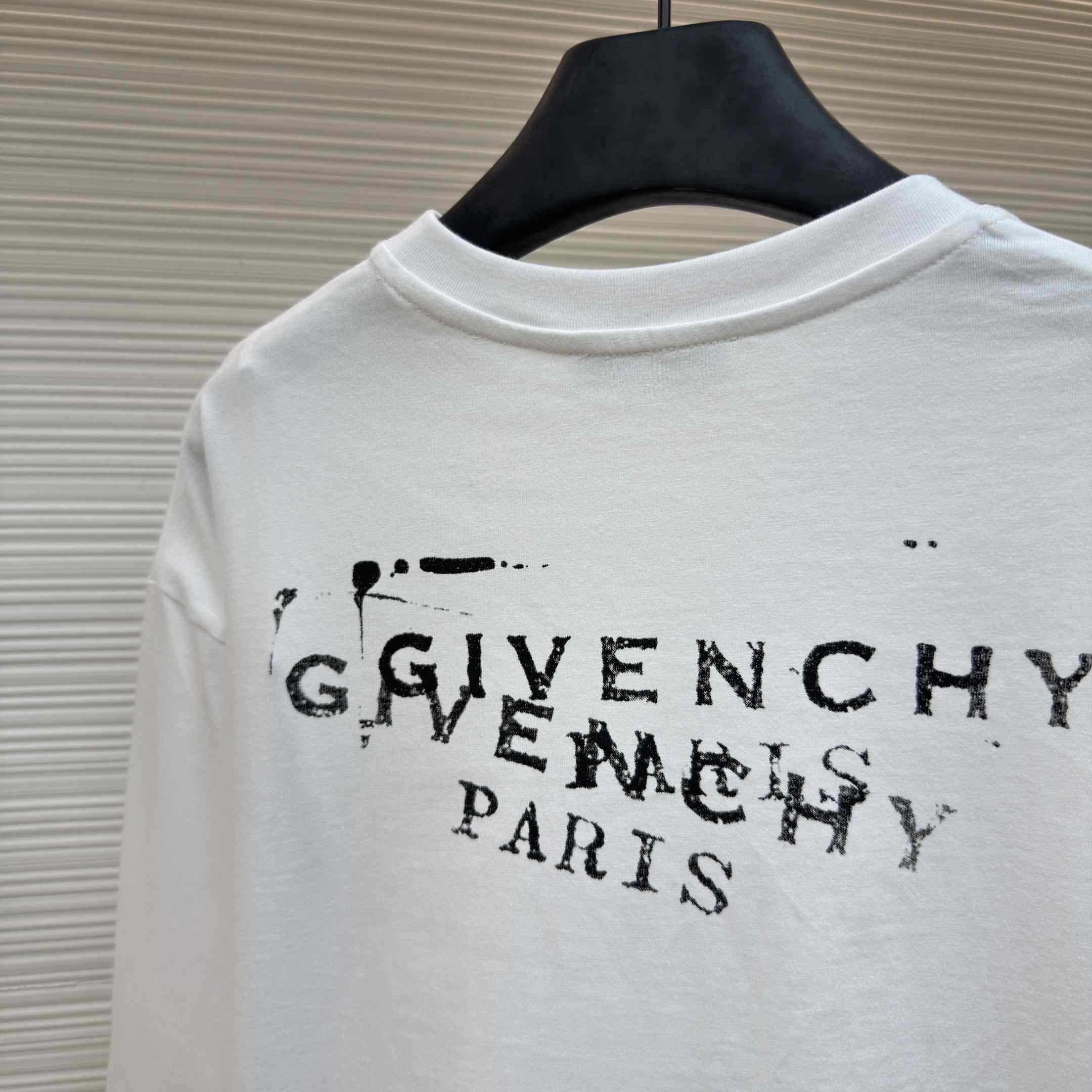 Givenchy T-Shirt In Cotton with Stamp Print - DesignerGu
