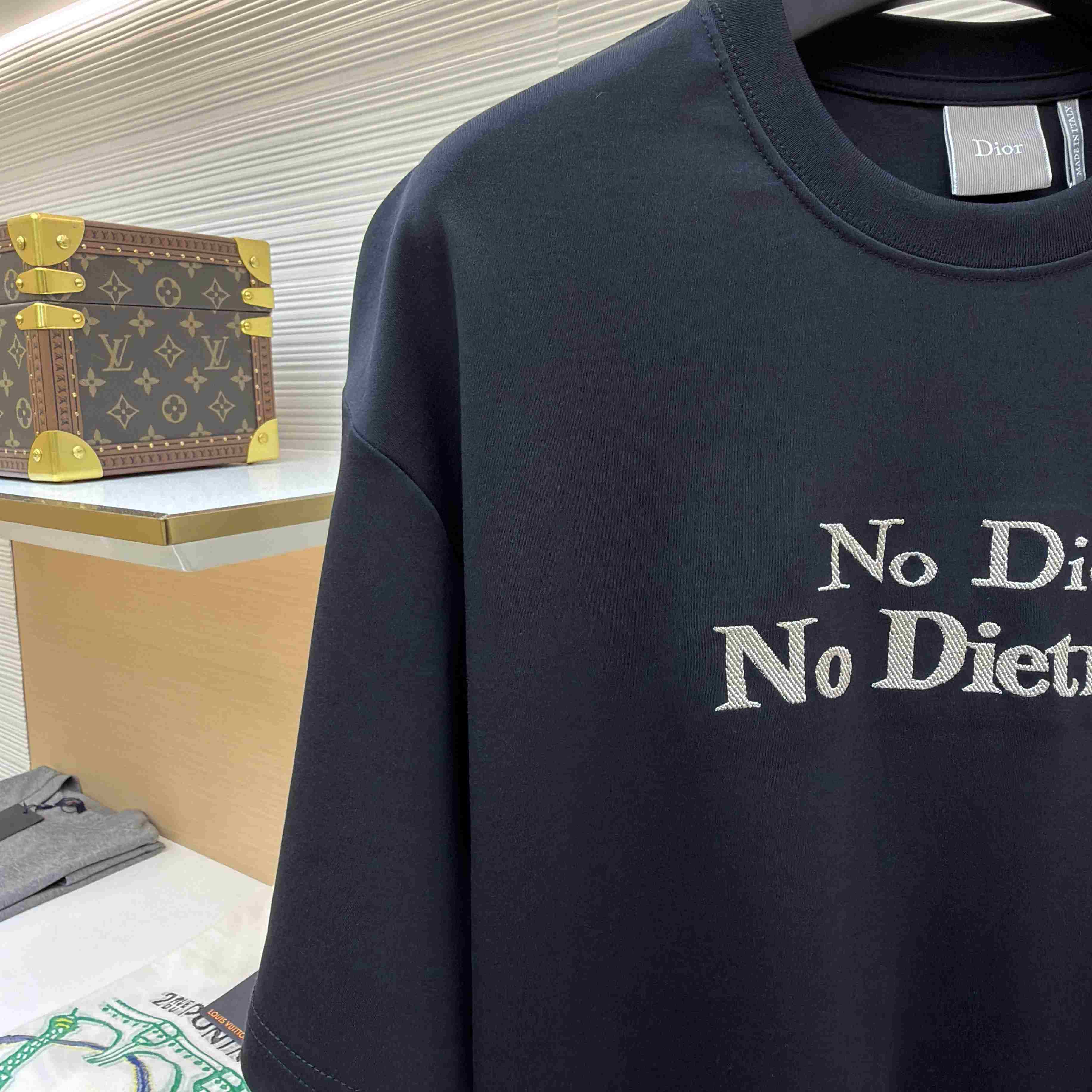 Dior T-shirt Met Borduursel, Relaxed-Fit - DesignerGu