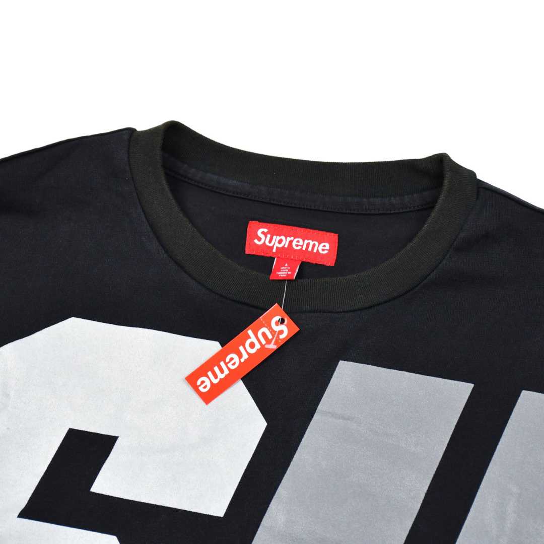 Supreme Reflective Long-Sleeve Top 'Black' - DesignerGu