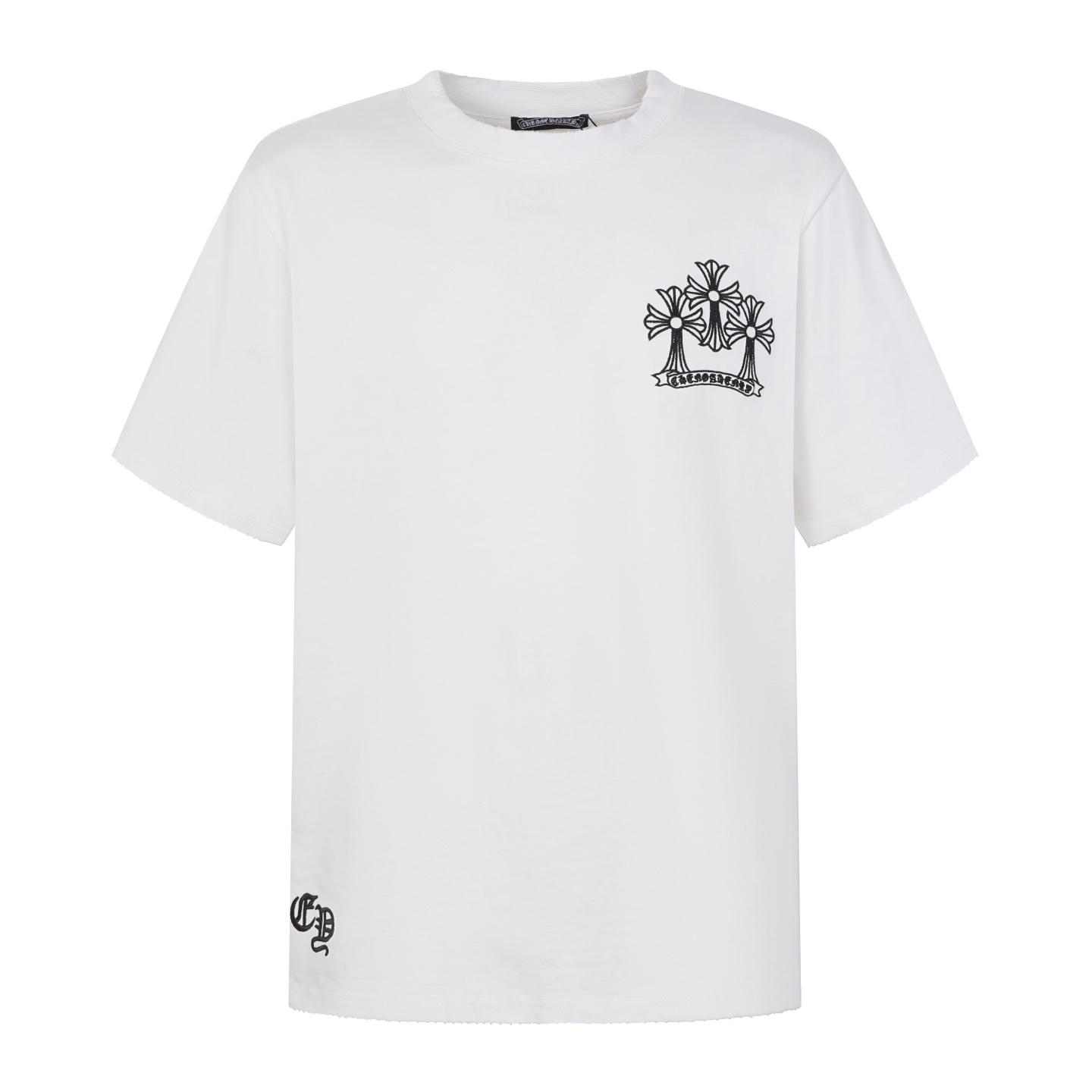 Chrome Hearts Cross T-Shirt 'White' - DesignerGu