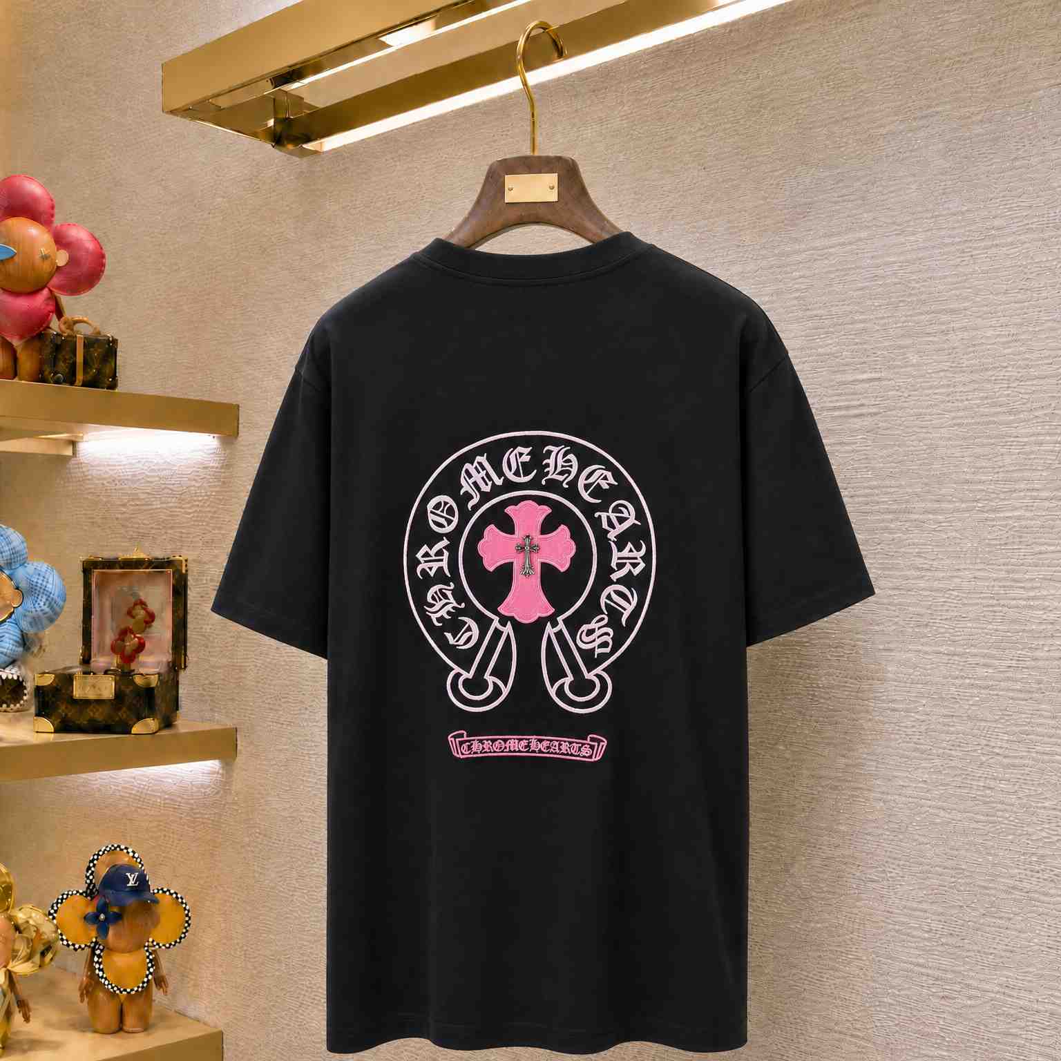 Chrome Hearts  Croce Heart Cross T-shirt - DesignerGu
