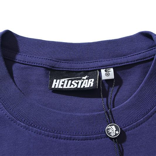 Hellstar Carry Your Cross T-Shirt Navy Blue - DesignerGu