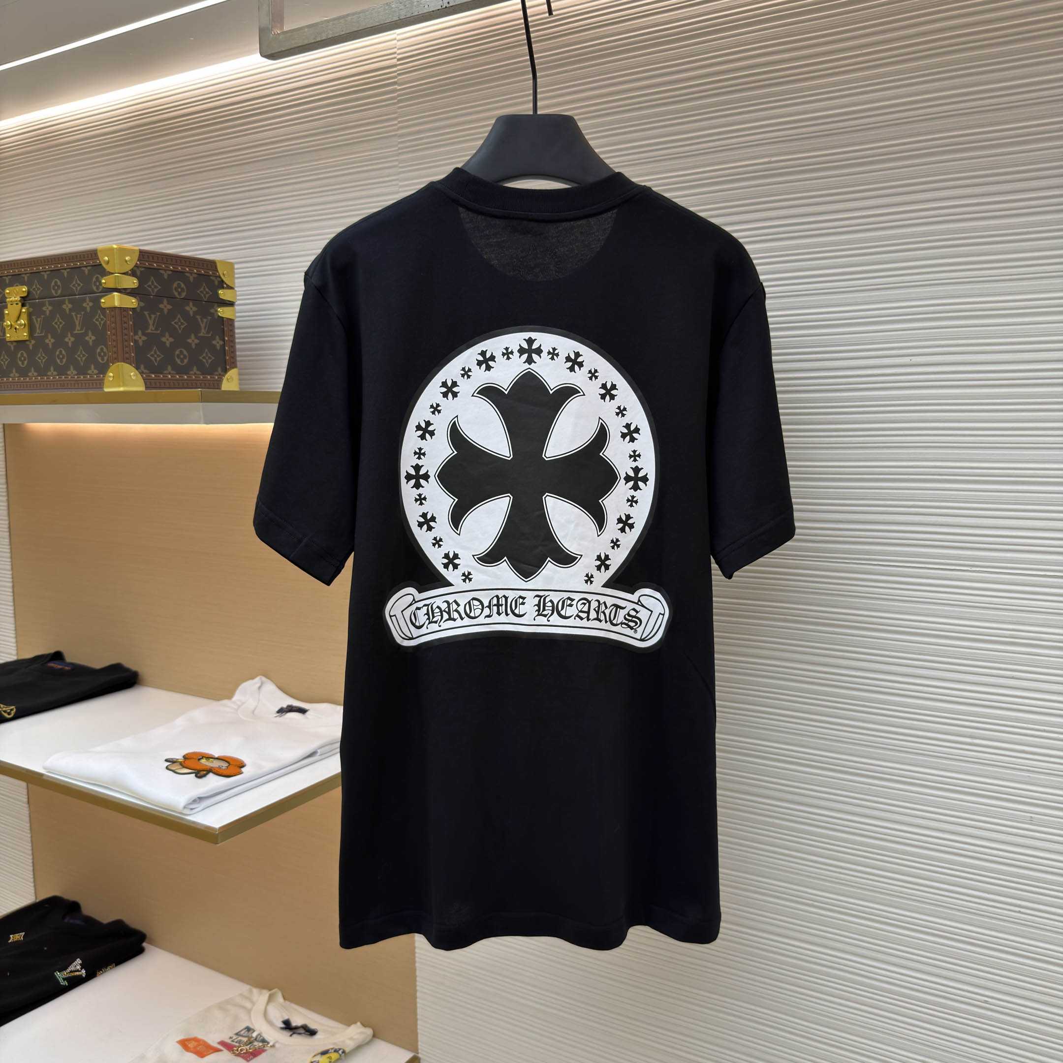 Chrome Hearts Cross Stamp Pocket Tee  - DesignerGu