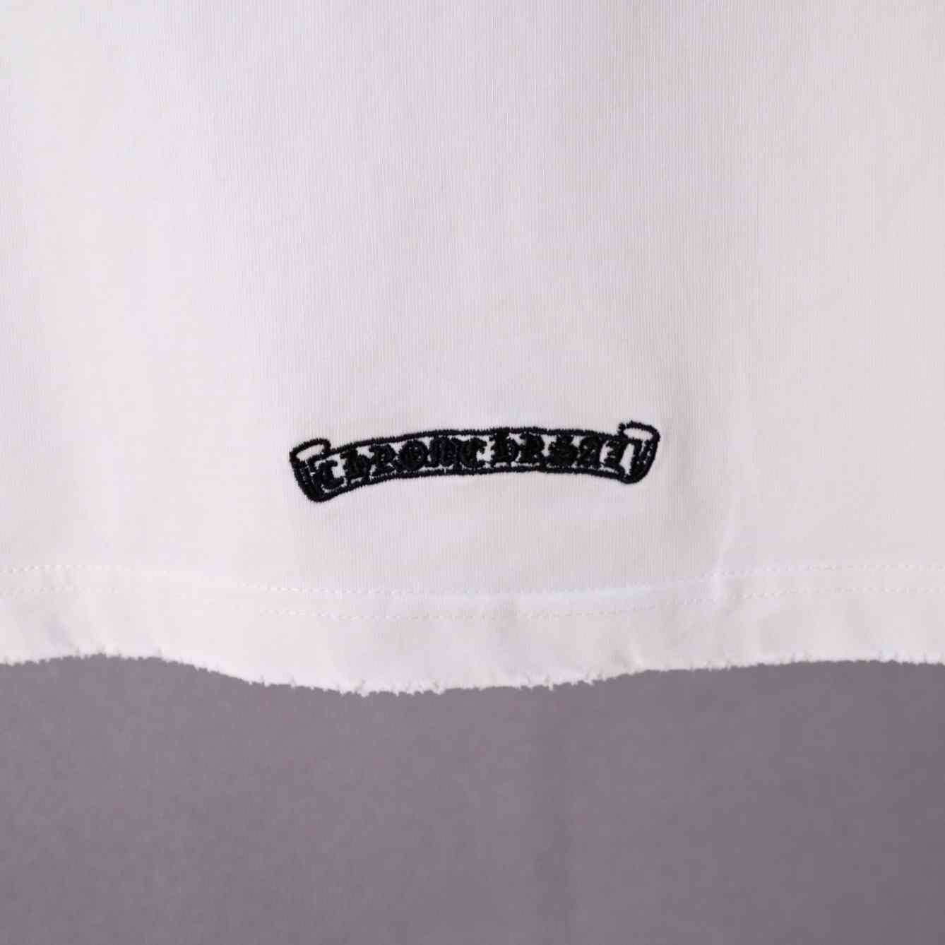 Chrome Hearts  Blue And White Cross Patch  T-Shirt 'White' - DesignerGu
