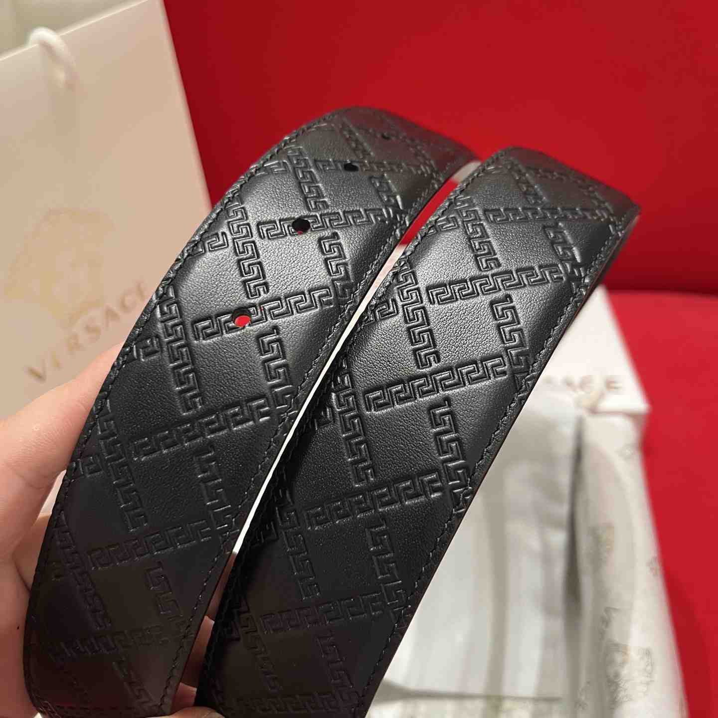 Versace Leather Belt   - DesignerGu