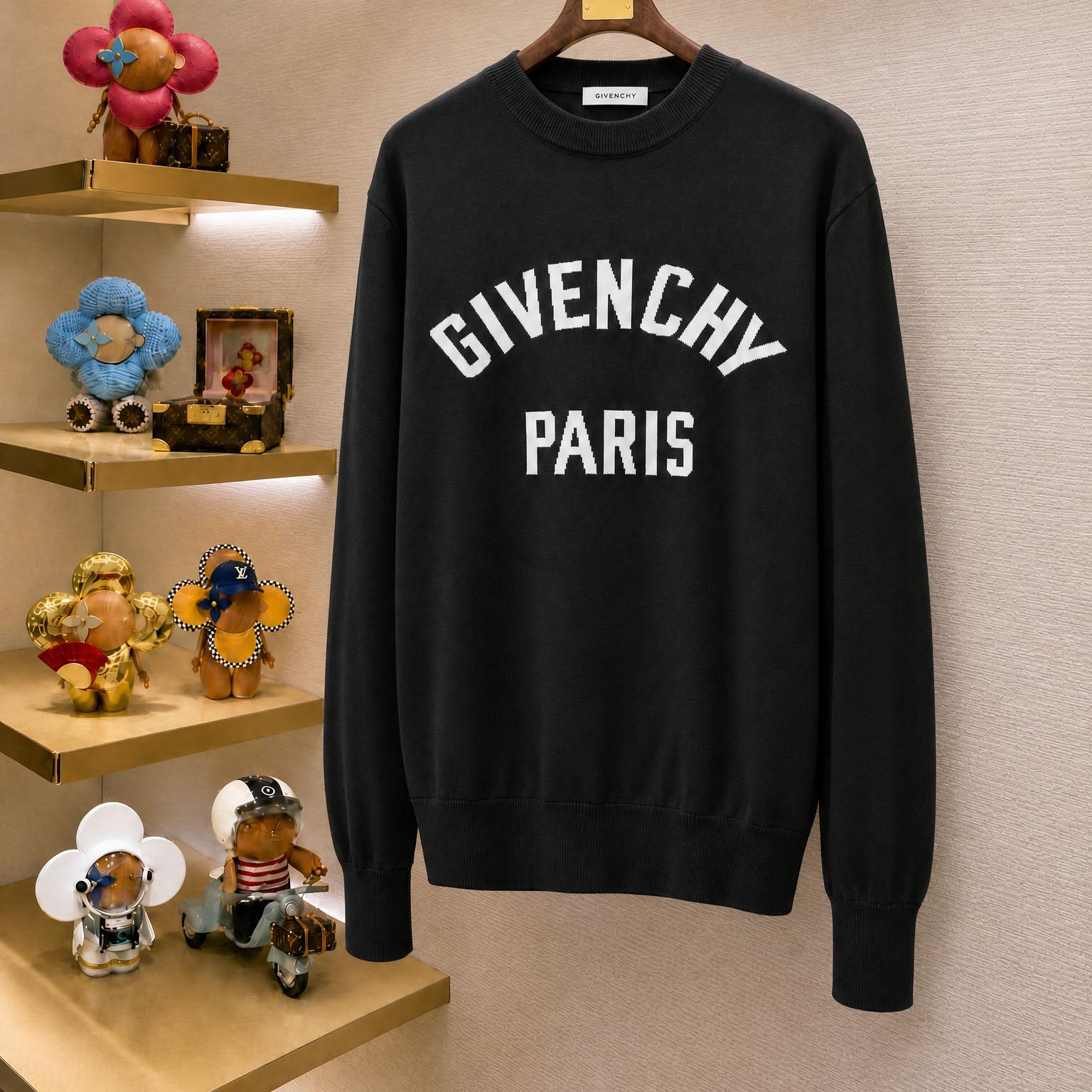 Givenchy Couture Seam Sweater In Knit With Givenchy Paris - DesignerGu