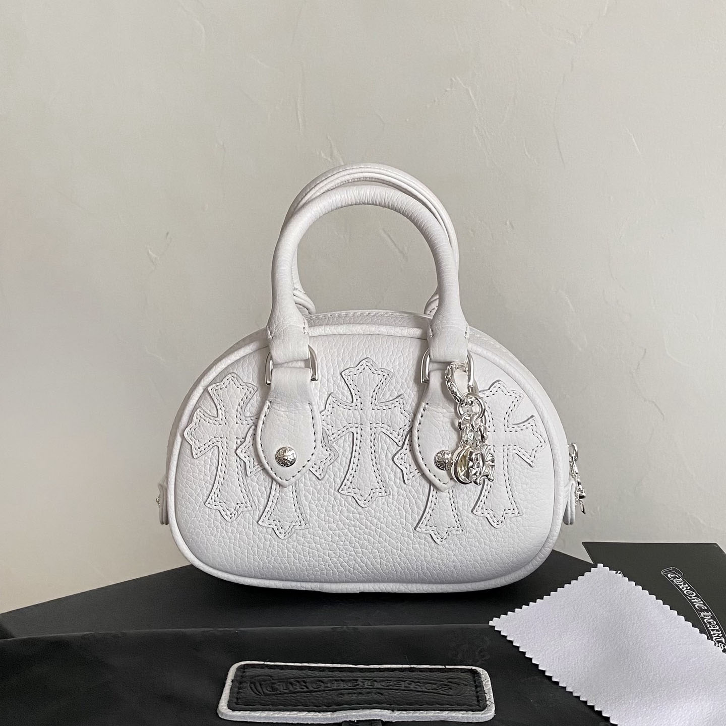 Chrome Hearts Small Cross Pouch Bowling Bag - DesignerGu