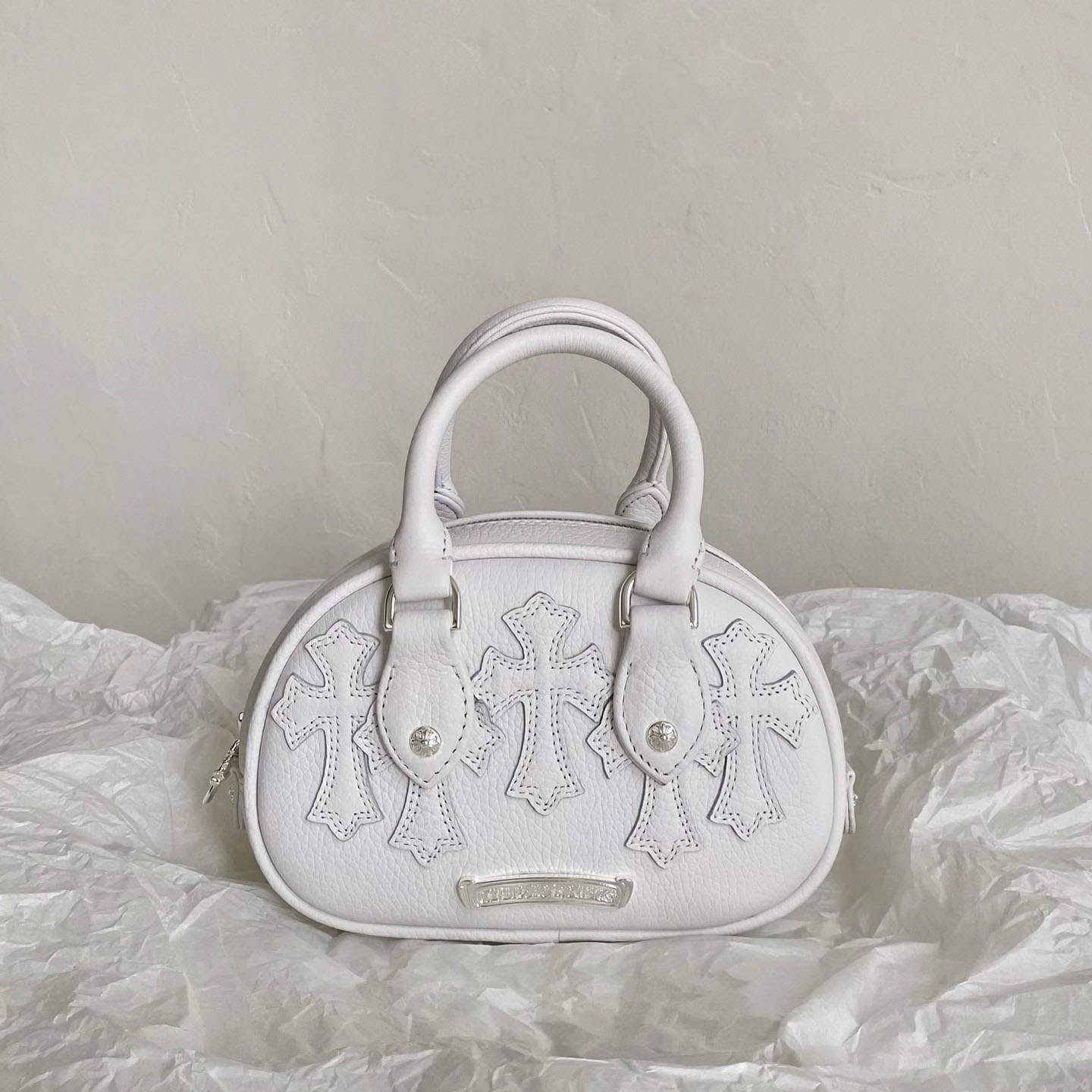 Chrome Hearts Small Cross Pouch Bowling Bag - DesignerGu