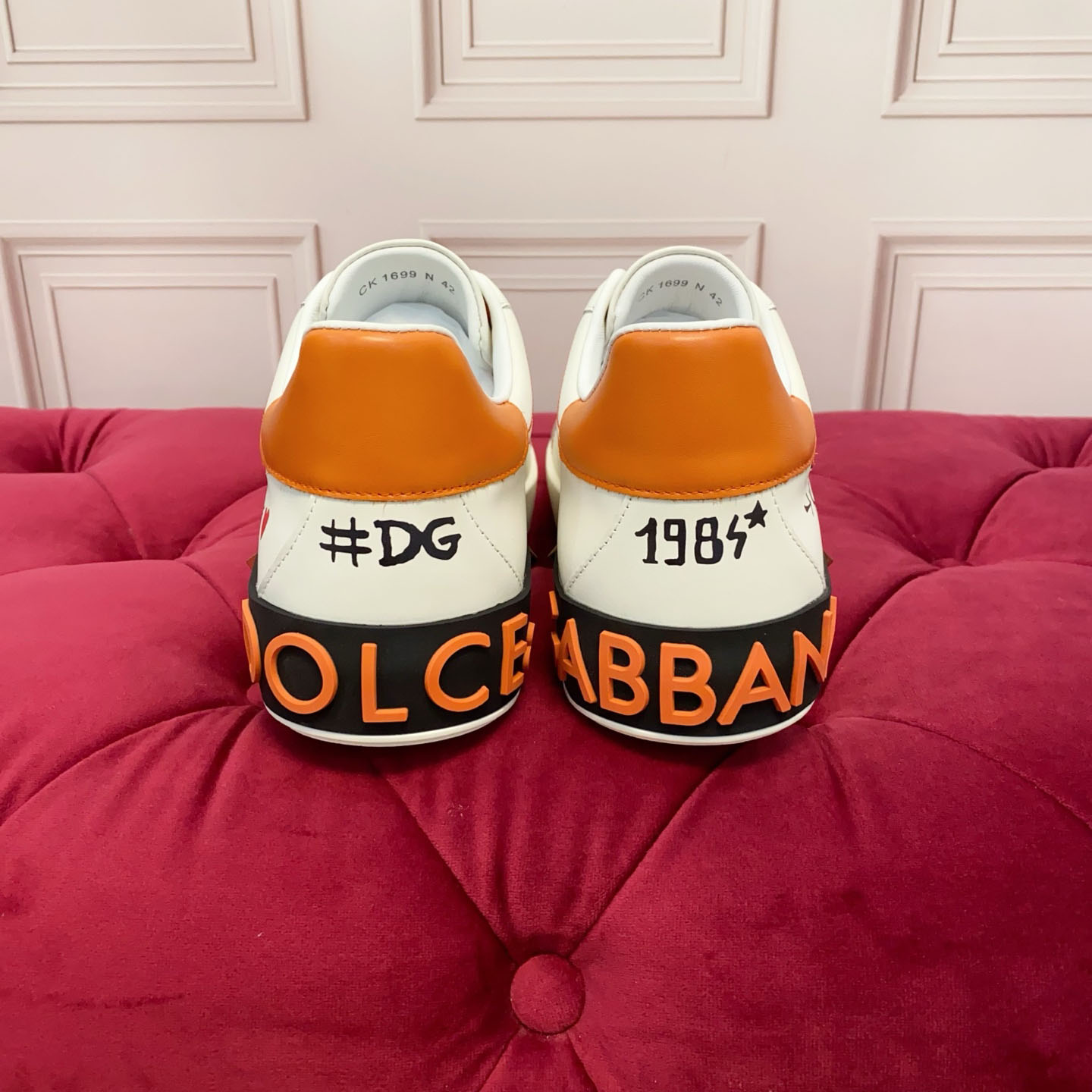Dolce & Gabbana Portofino Nappa Calfskin Sneakers - DesignerGu