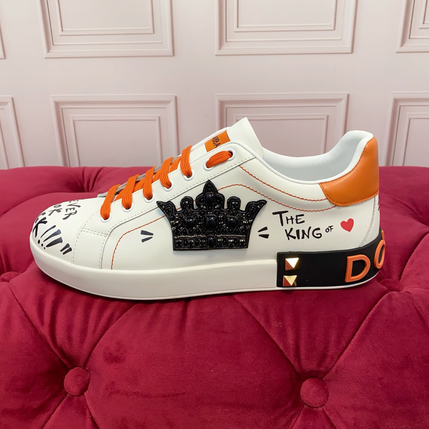 Dolce & Gabbana Portofino Nappa Calfskin Sneakers - DesignerGu