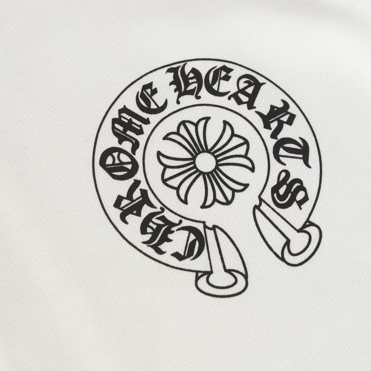 Chrome Hearts Horseshoe Logo Gradient Zip Up Hoodie  'White' - DesignerGu