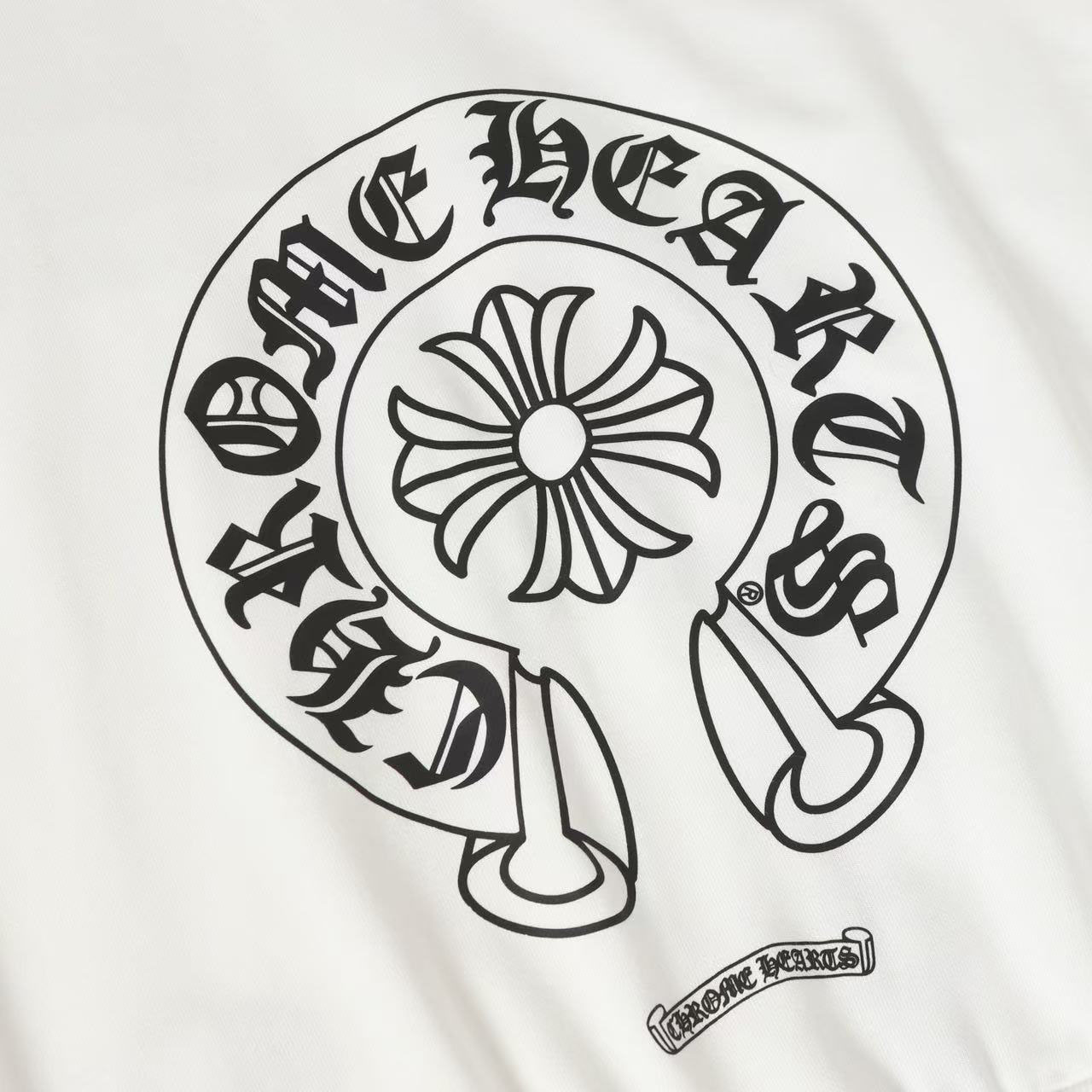 Chrome Hearts Horseshoe Logo Gradient Zip Up Hoodie  'White' - DesignerGu
